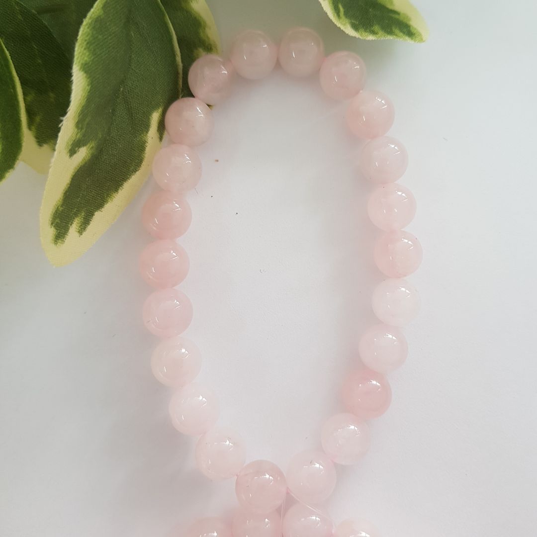 Rose Quartz Beads Bracelet - 8mm