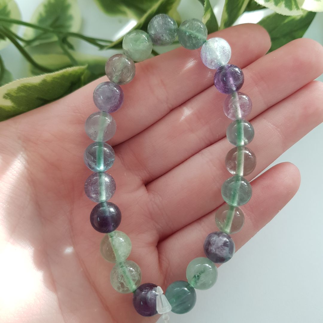 Fluorite Beads Bracelet - 8mm