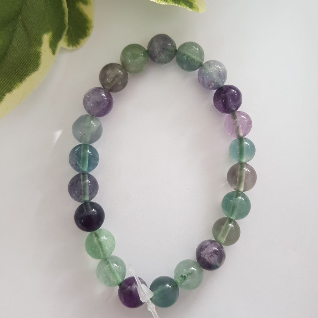 Fluorite Beads Bracelet - 8mm