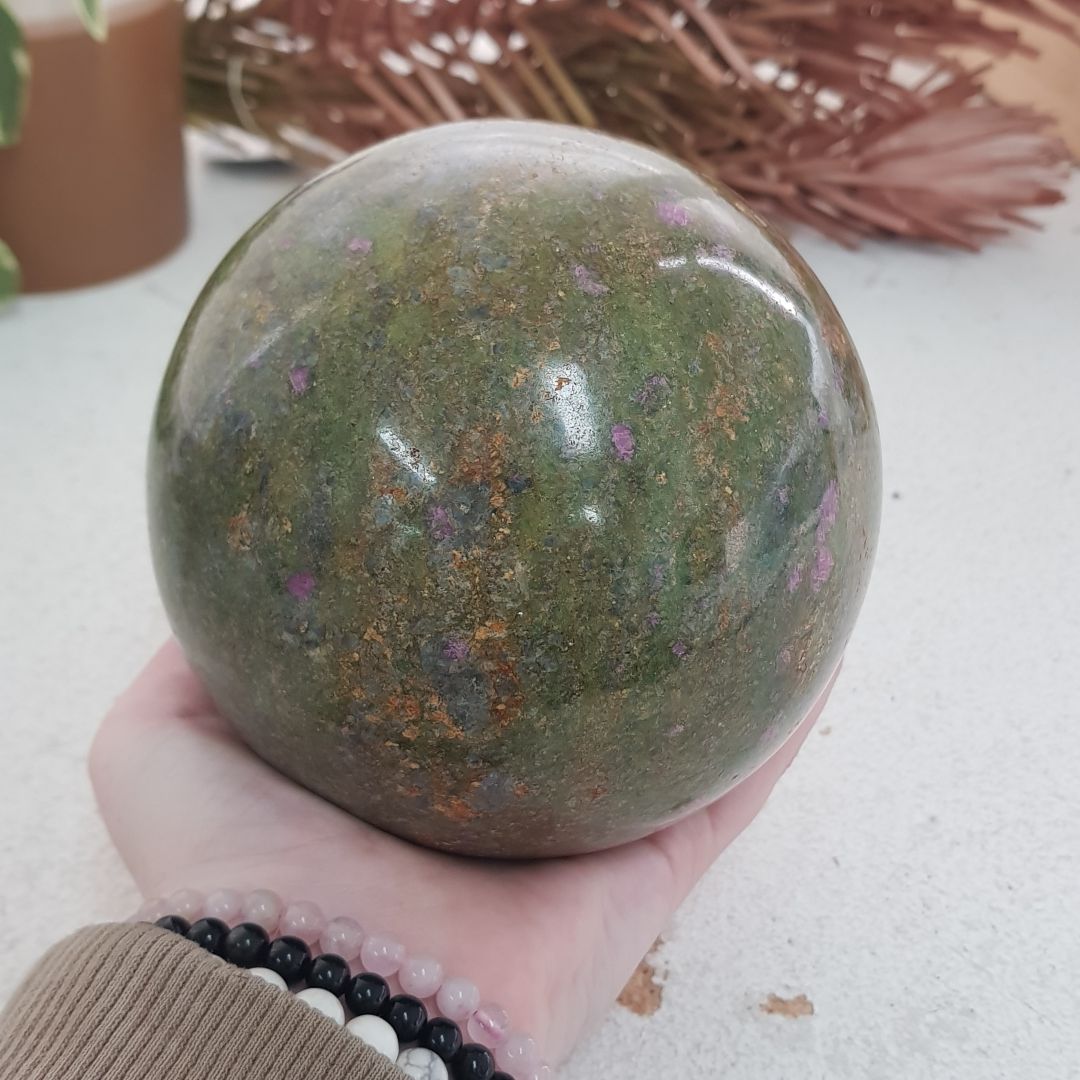 Ruby Zoisite - Large Sphere