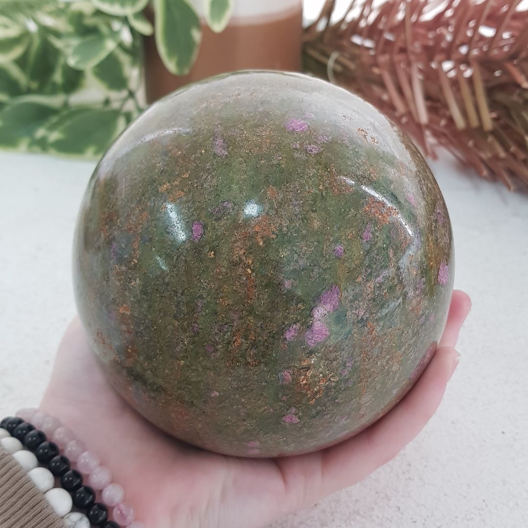 Ruby Zoisite - Large Sphere