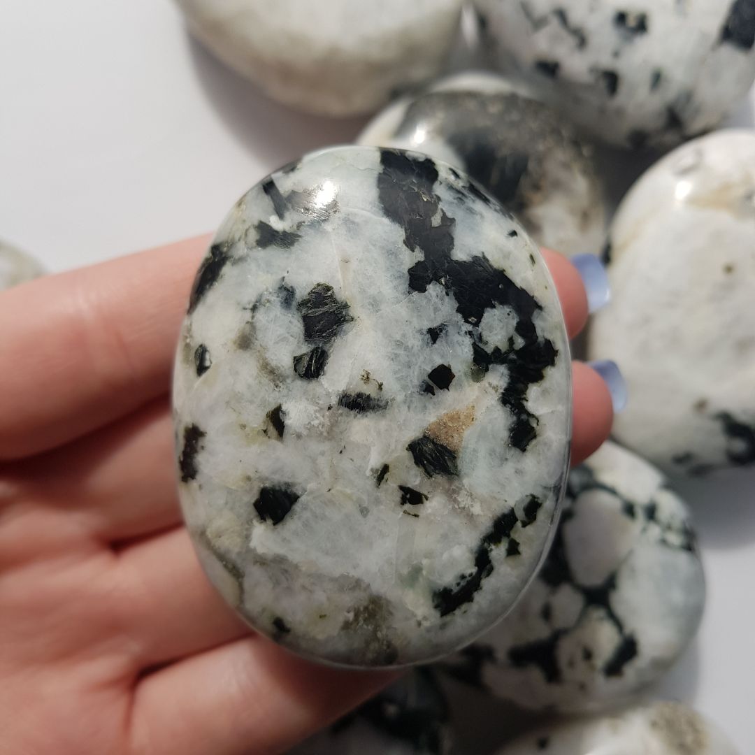 Rainbow Moonstone - Palm Stone - 5cm