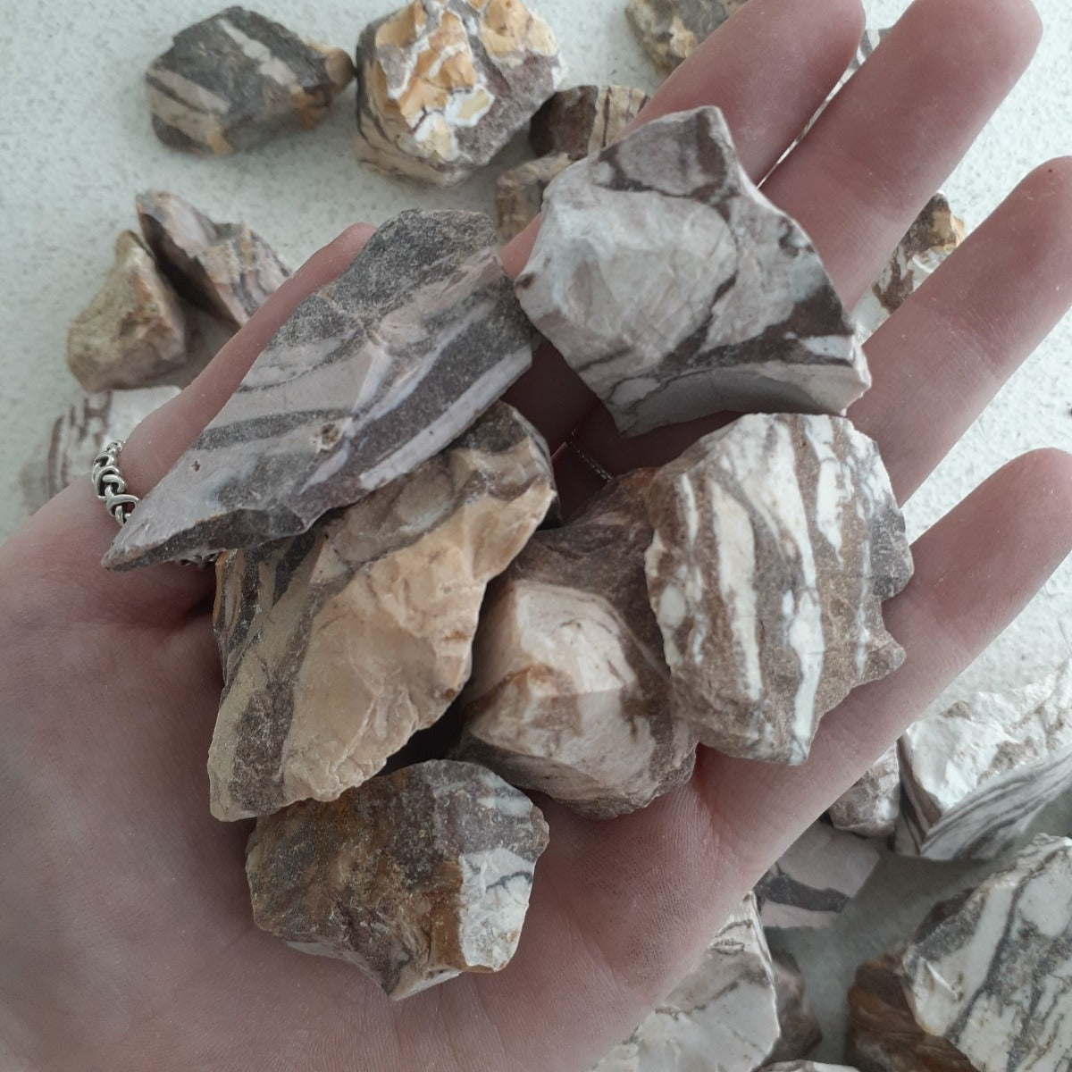 Zebra Jasper Rough 1KG