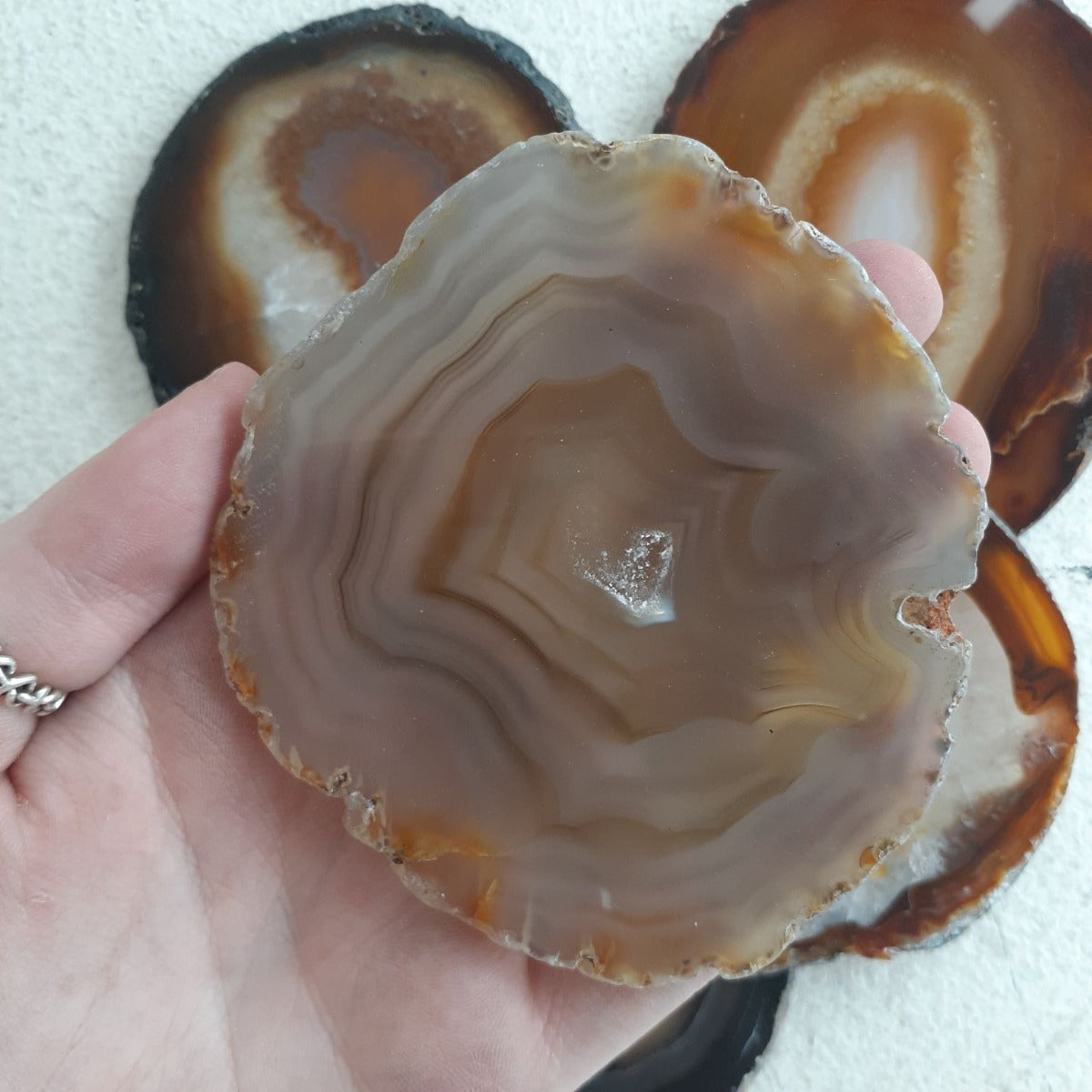 Agate Slice - Natural 8-10cm