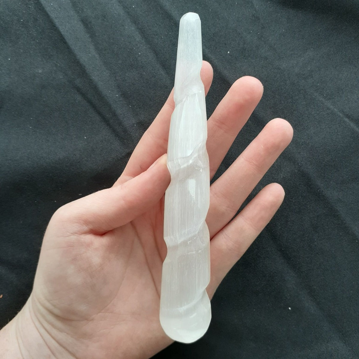 Selenite Wand - Tapered Twisted