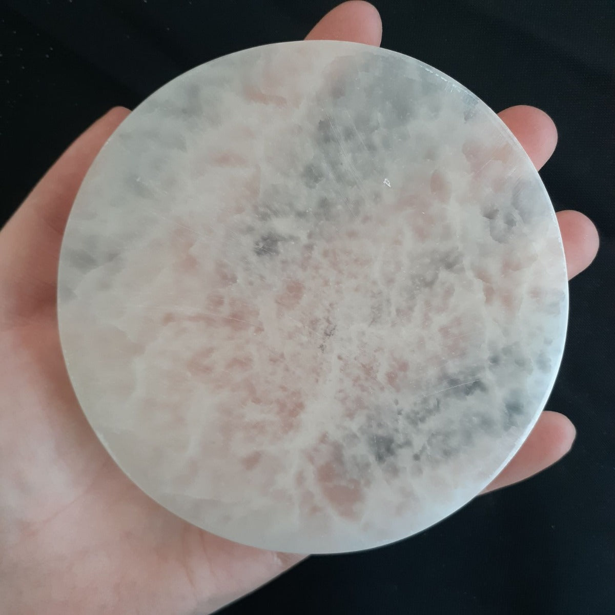 Selenite Charging Plate Round - 10cm