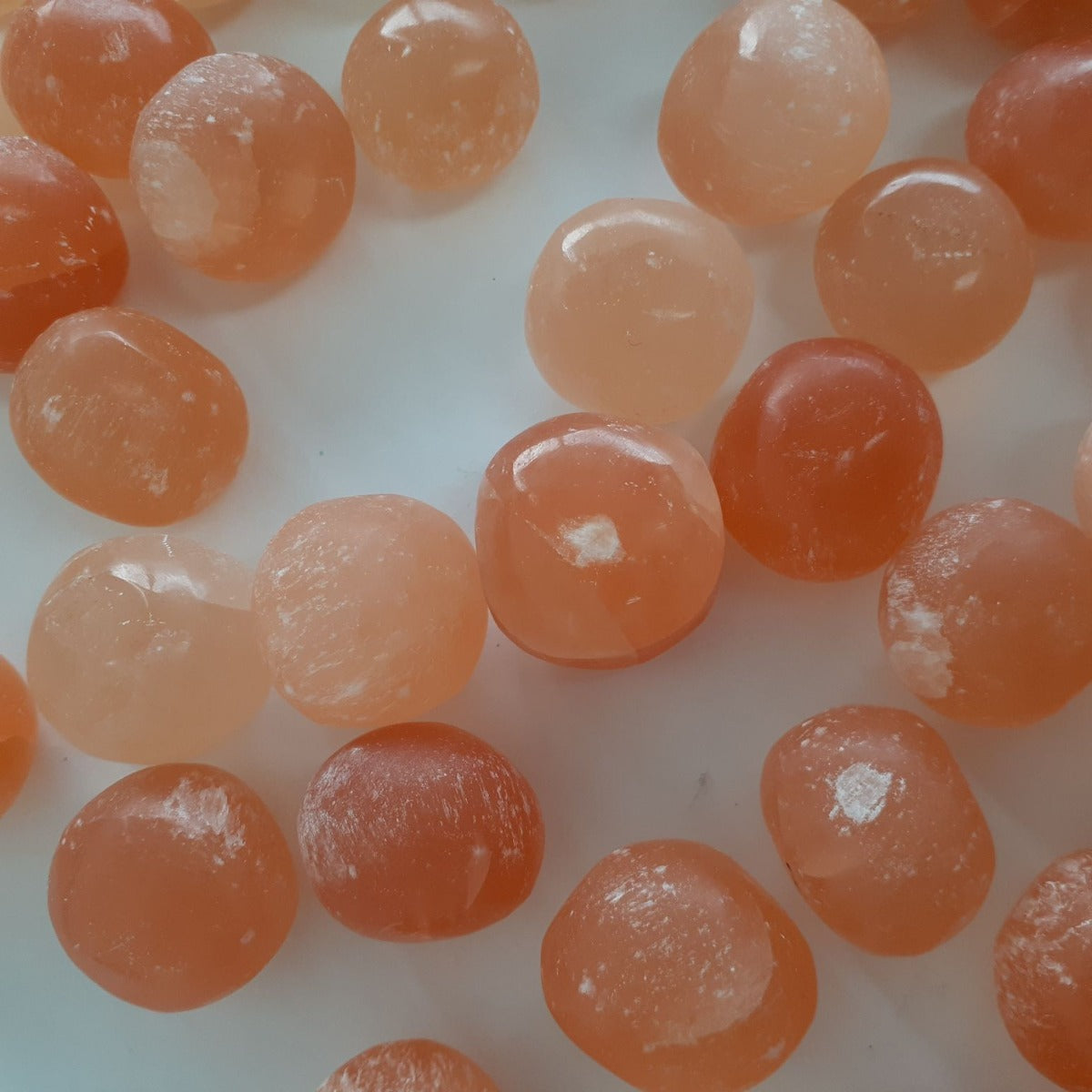 Selenite Tumbled - Orange 1KG