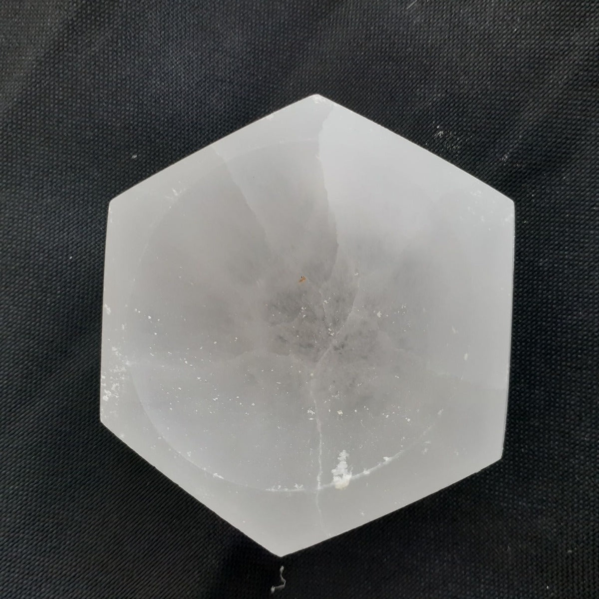Selenite Hexagonal Bowl - 6cm