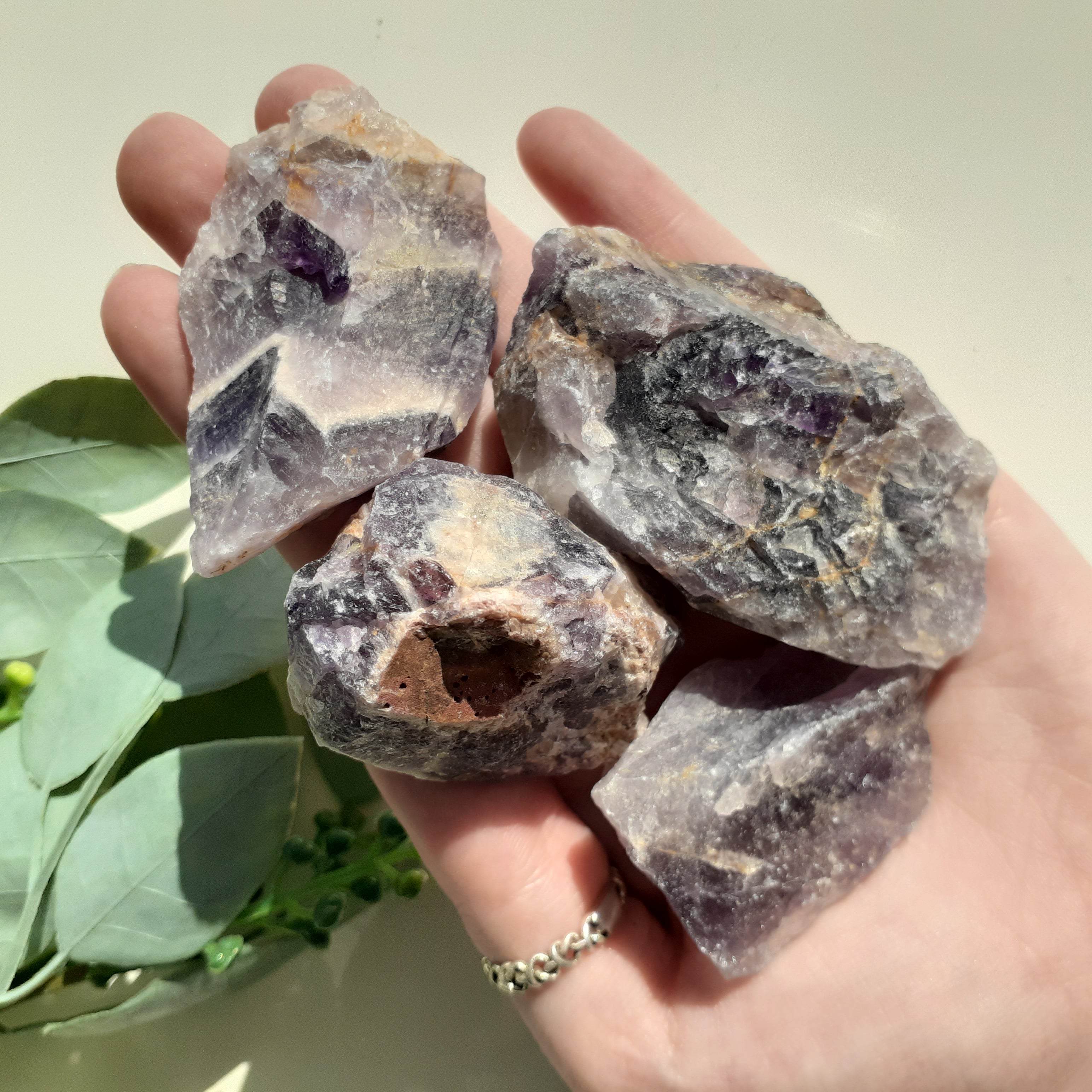 Amethyst (Chevron) Rough - Small 200gms