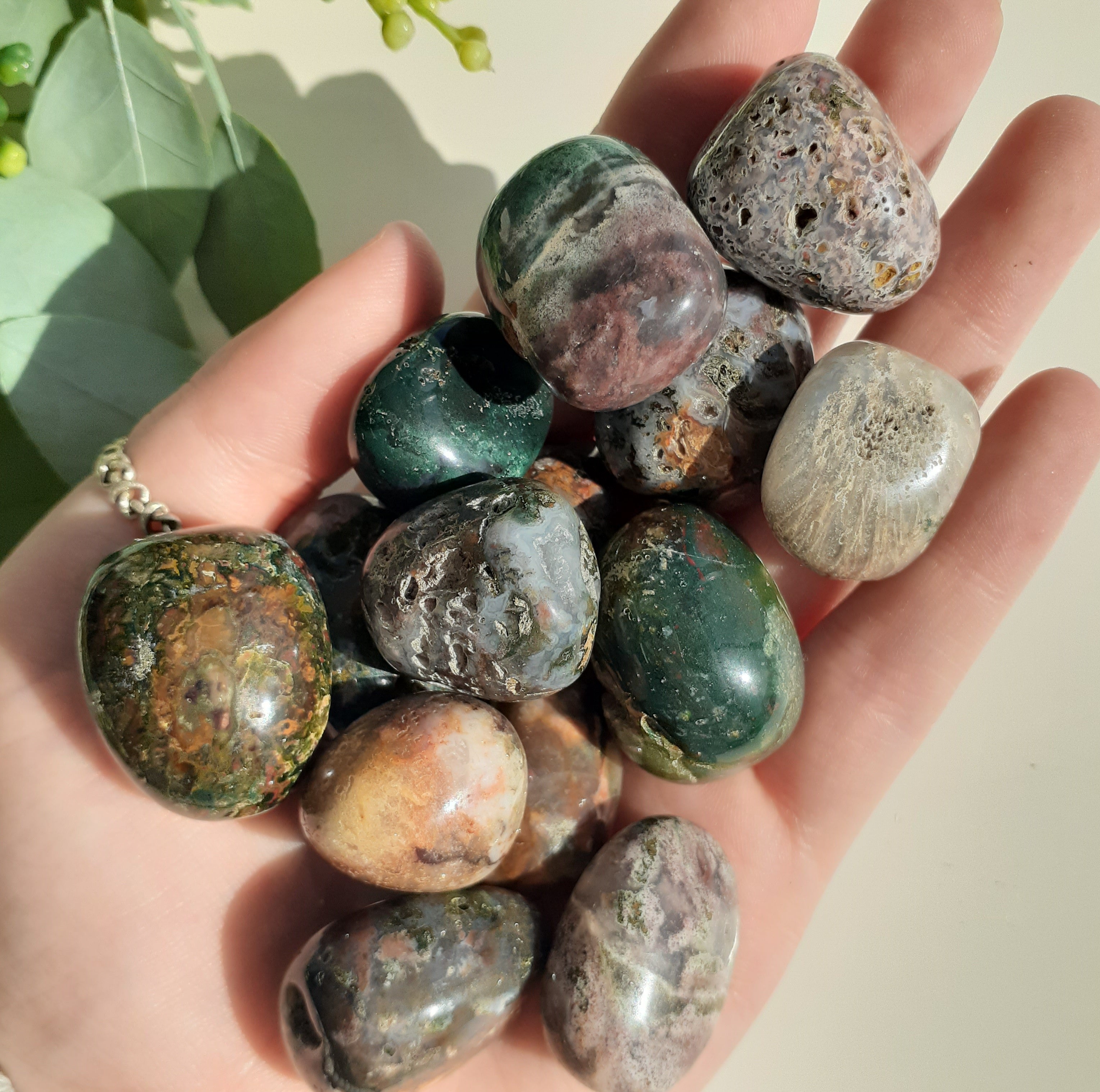 Ocean Jasper Tumbled 200gms (12-15pc)