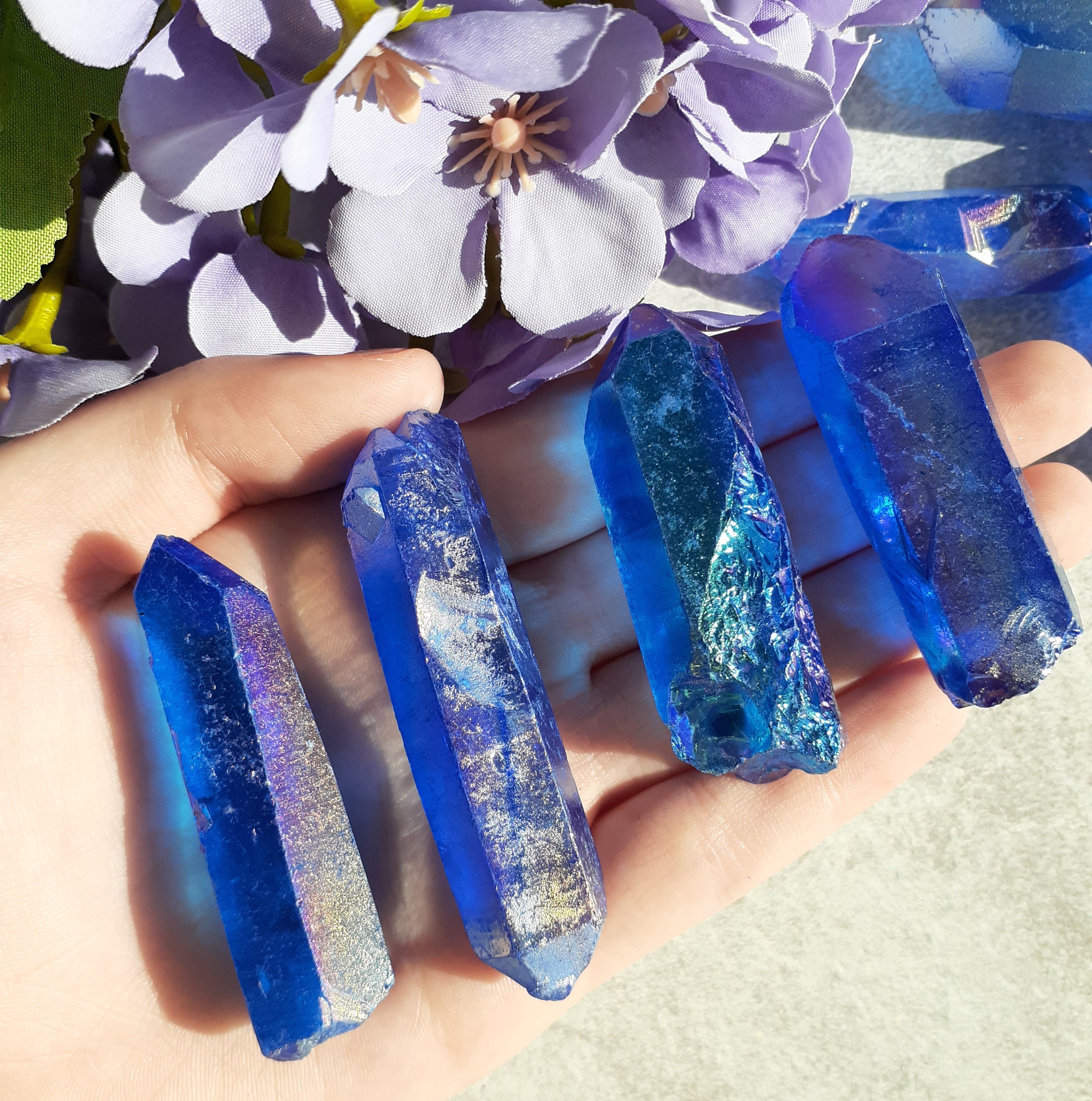 Dark Aqua - Dark Blue - Aura Point - 1pc
