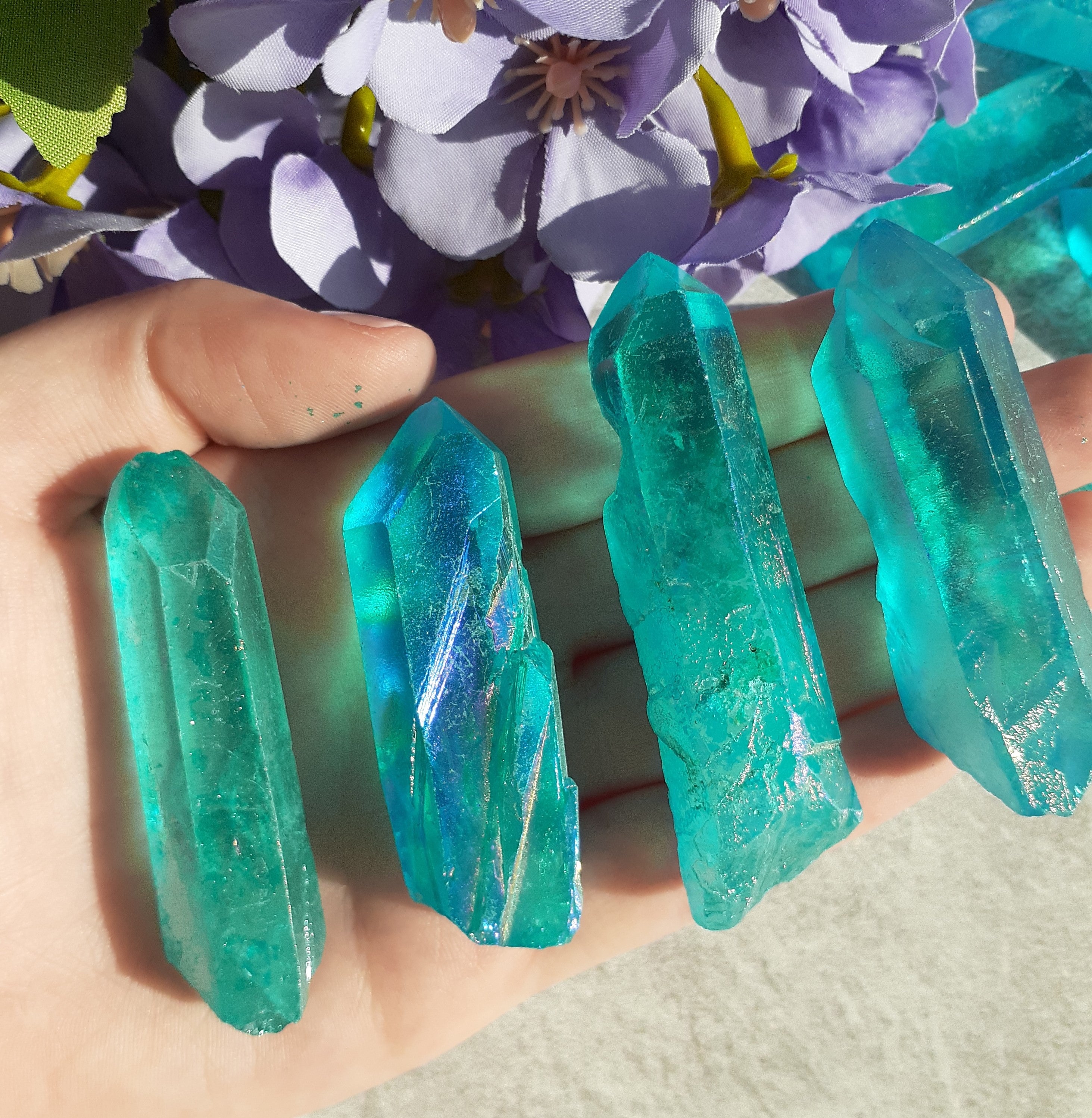 Aqua Blue - Aura Point - 1pc