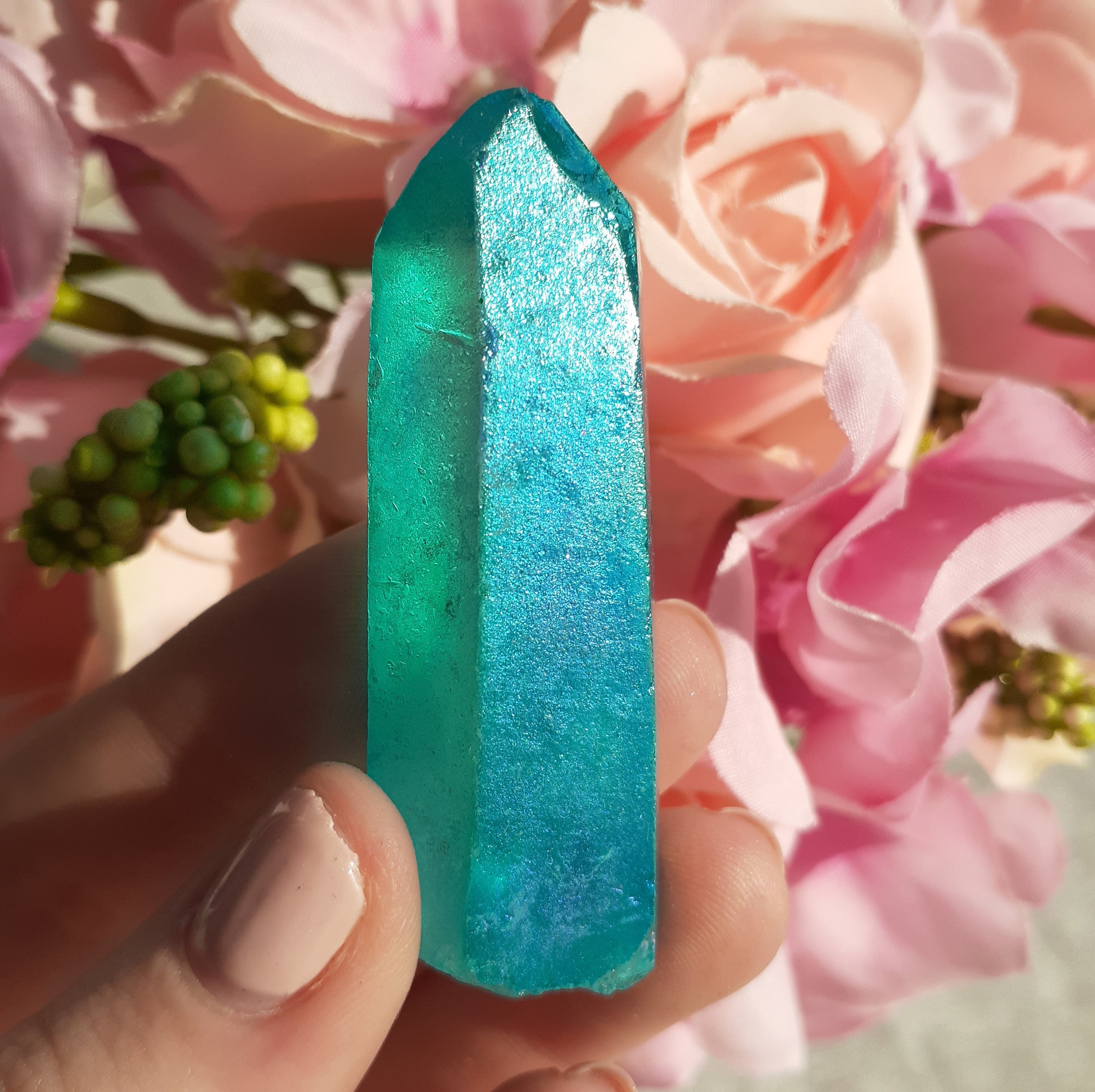 Aqua Blue - Aura Point - 1pc
