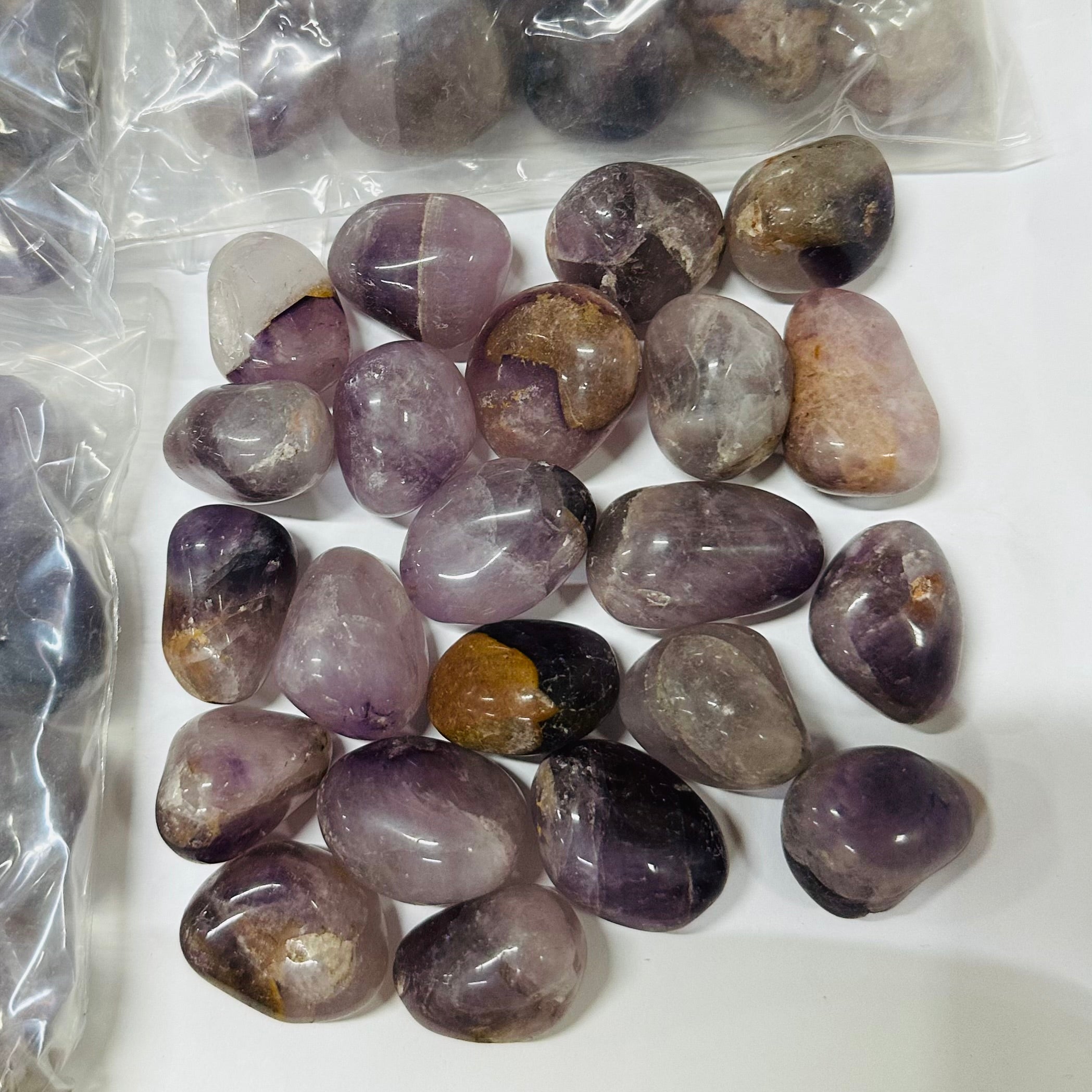 Amethyst Tumbled 250g (Ind)-‘B’ (15-20pc)