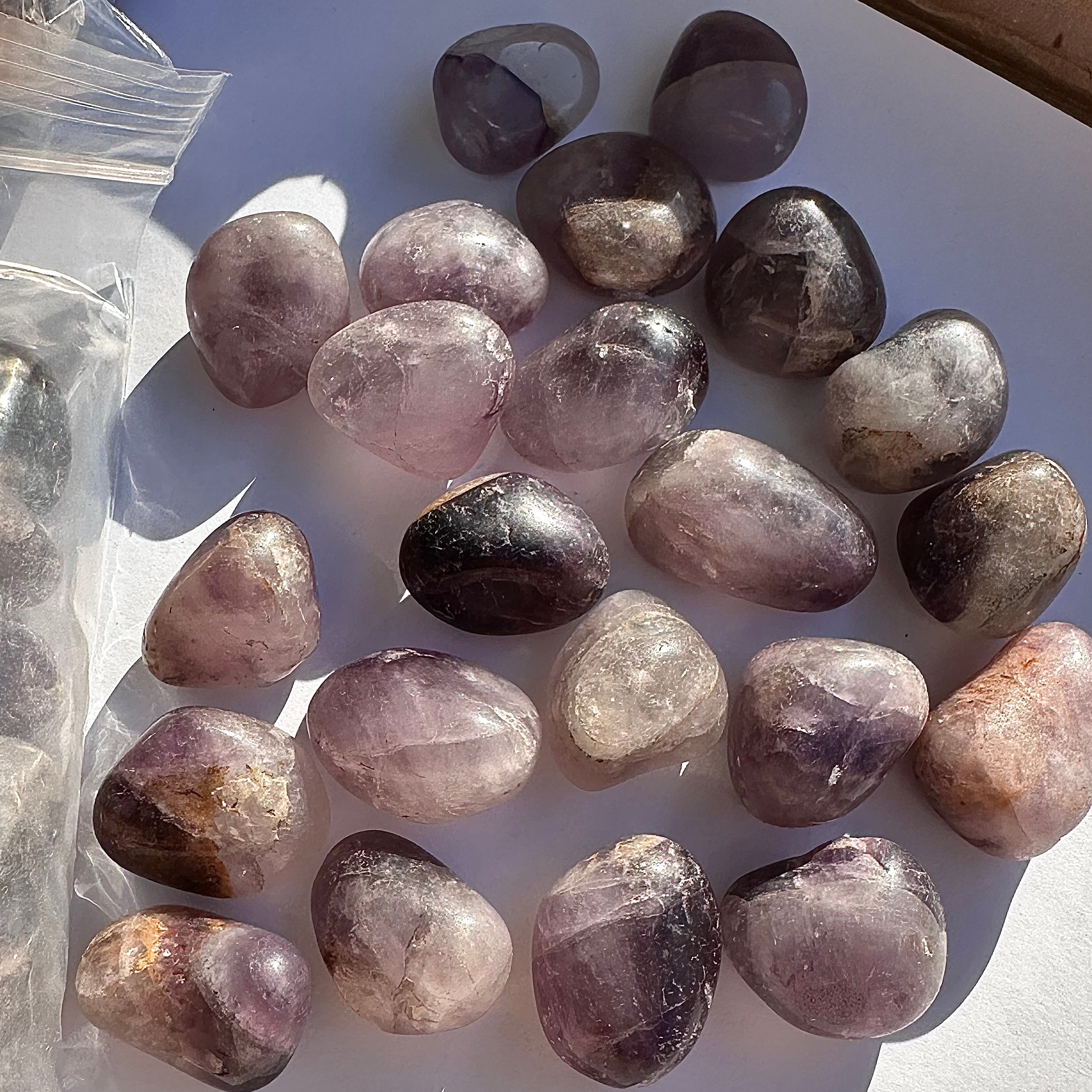 Amethyst Tumbled 250g (Ind)-‘B’ (15-20pc)