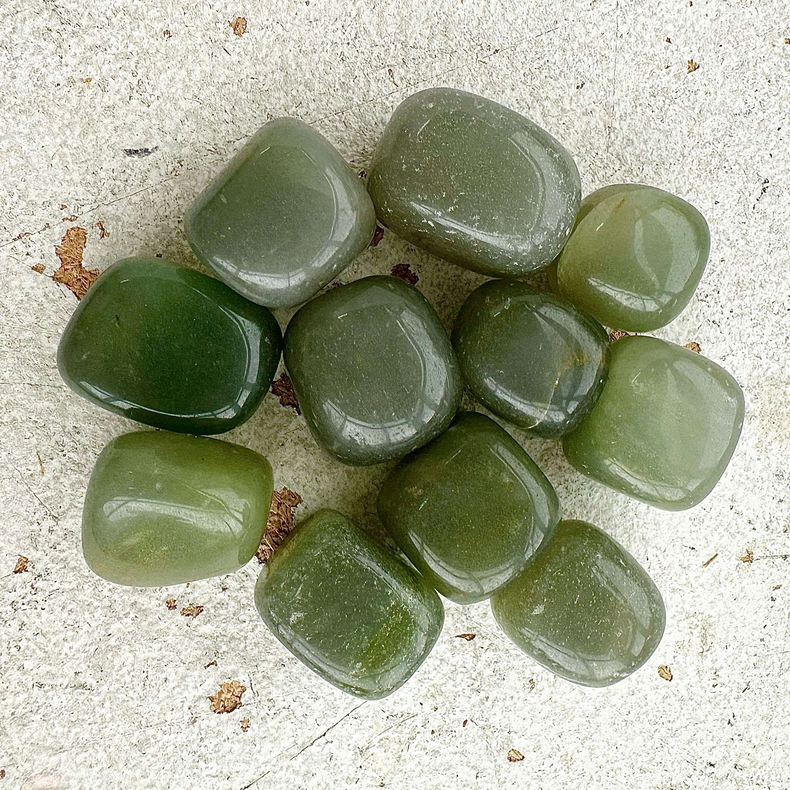 Green Ave Tumbled - B Grade - (8-12pc)