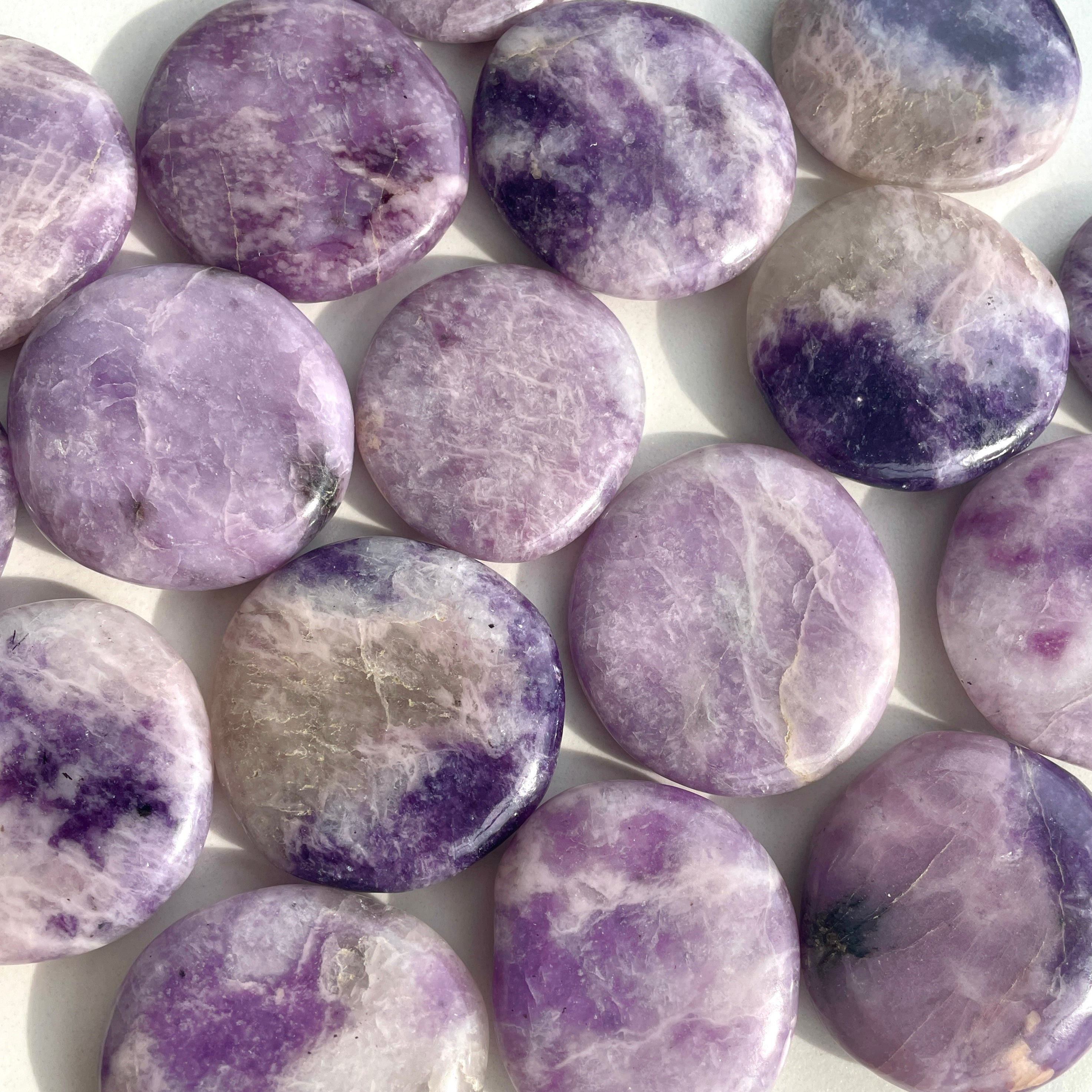 Pocket Palm Stone - Lepidolite