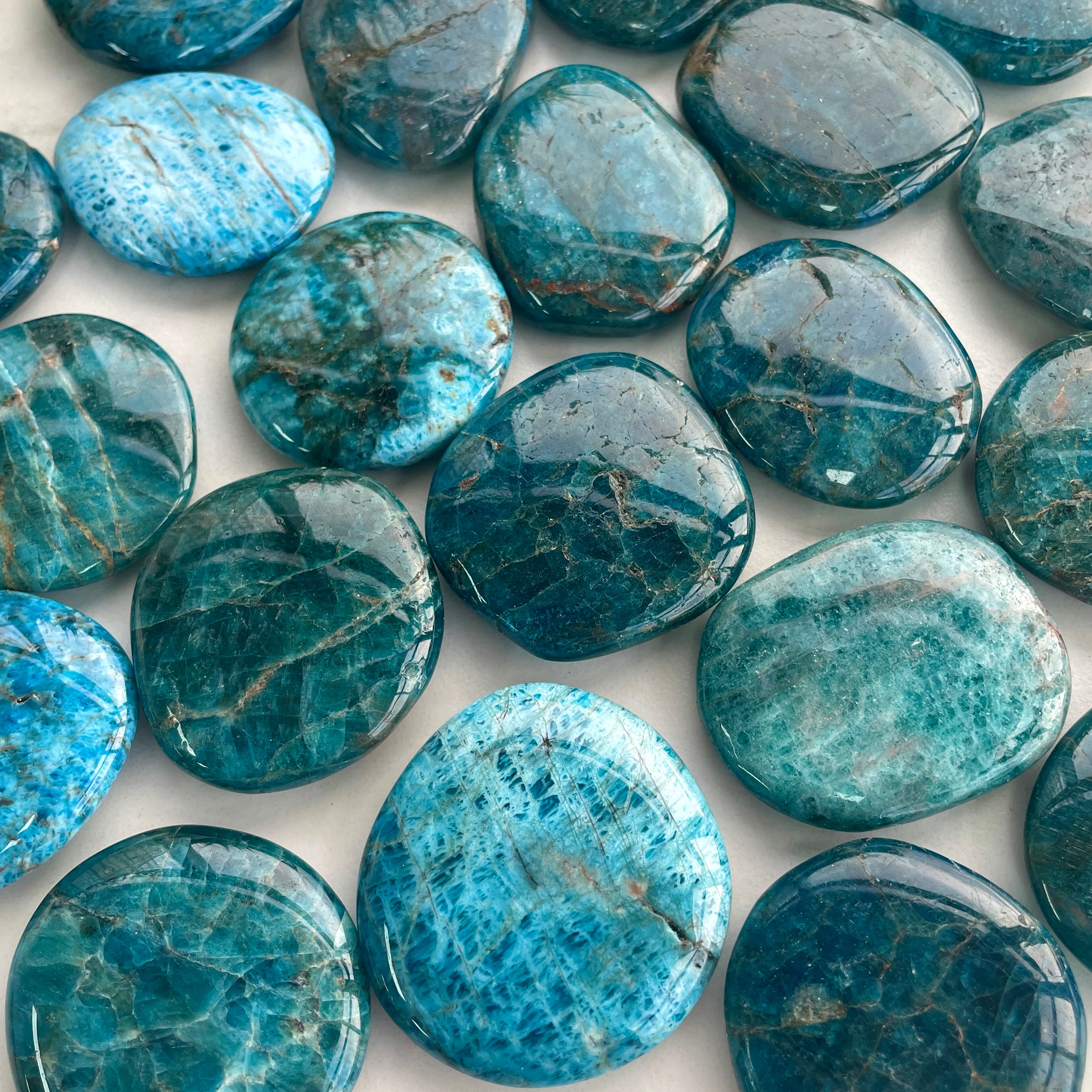 Pocket Palm Stone - Apatite