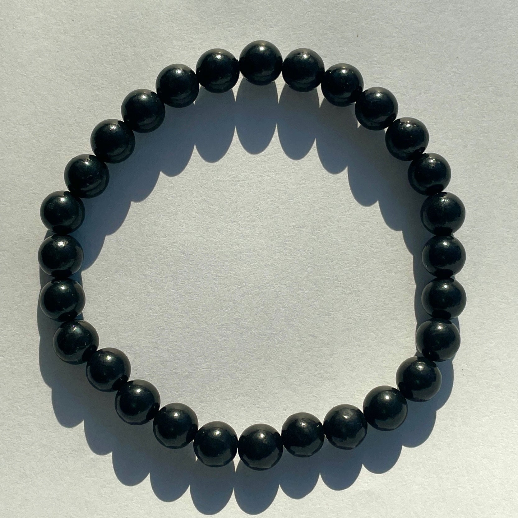 Shungite Beads Bracelet 6mm