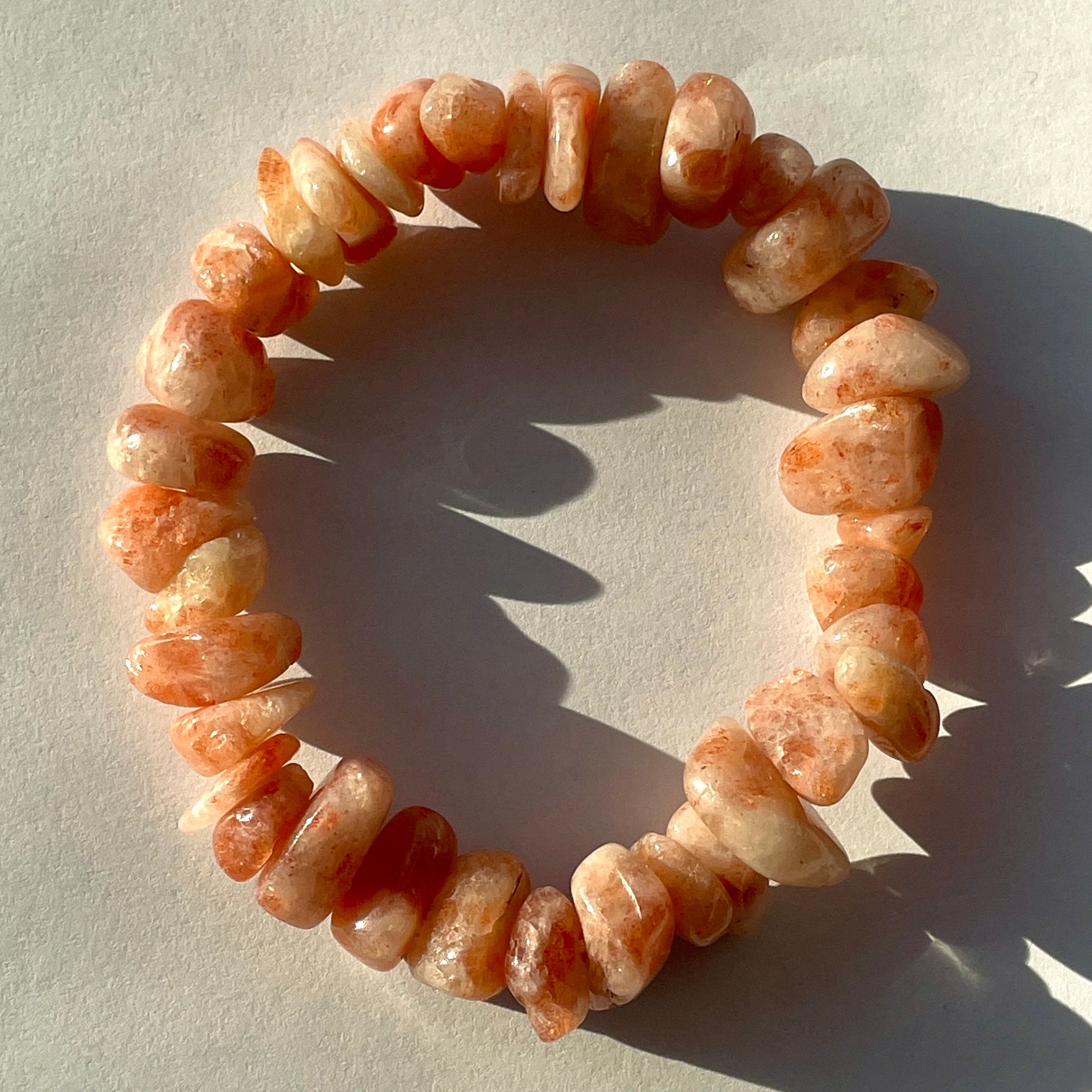 Sunstone Chip Bracelet - Large