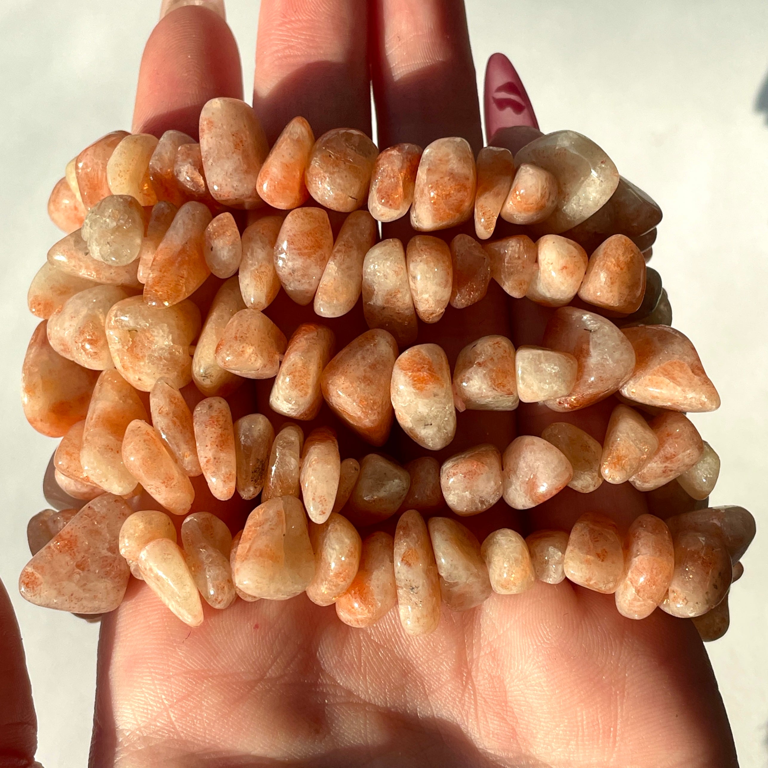 Sunstone Chip Bracelet - Large
