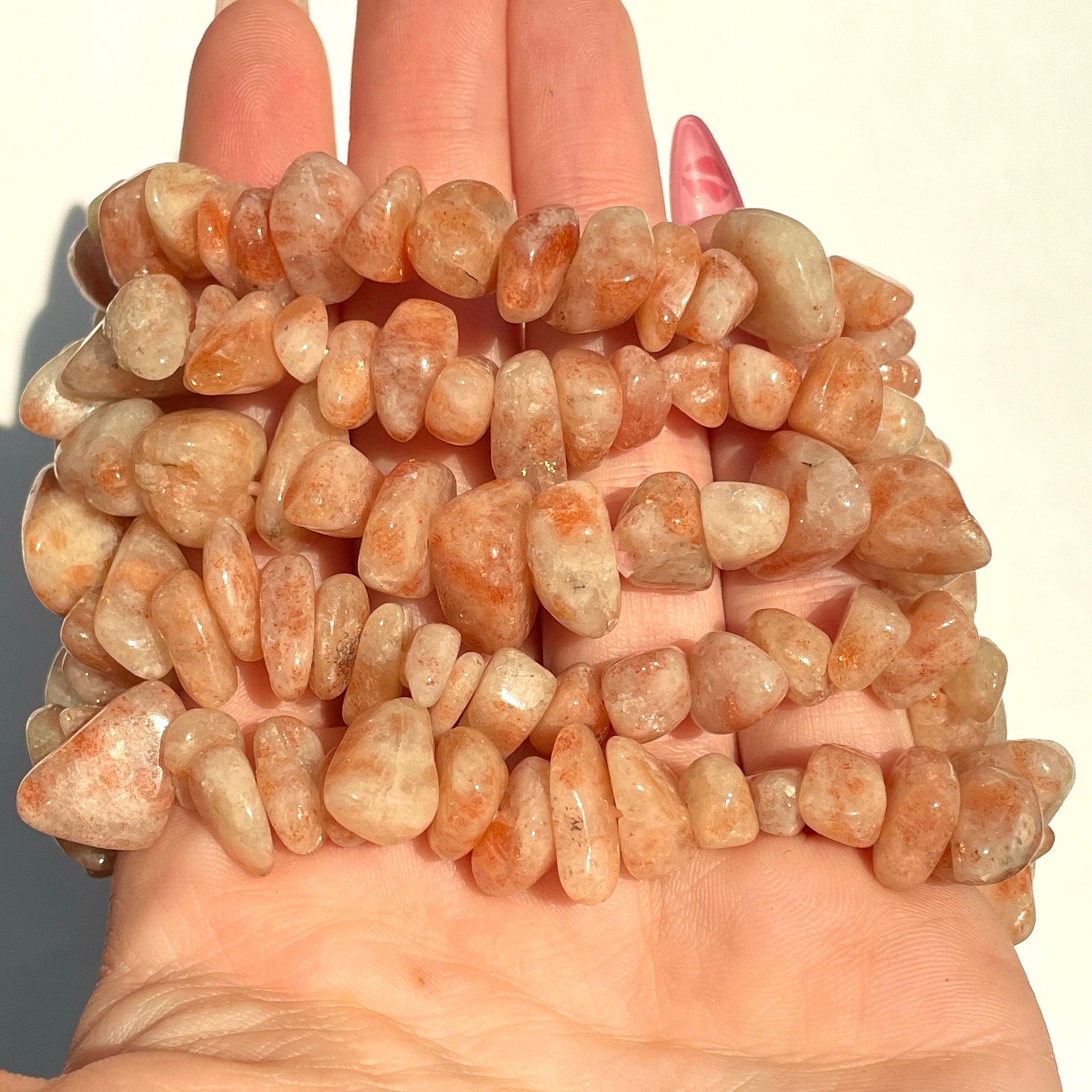 Sunstone Chip Bracelet - Large