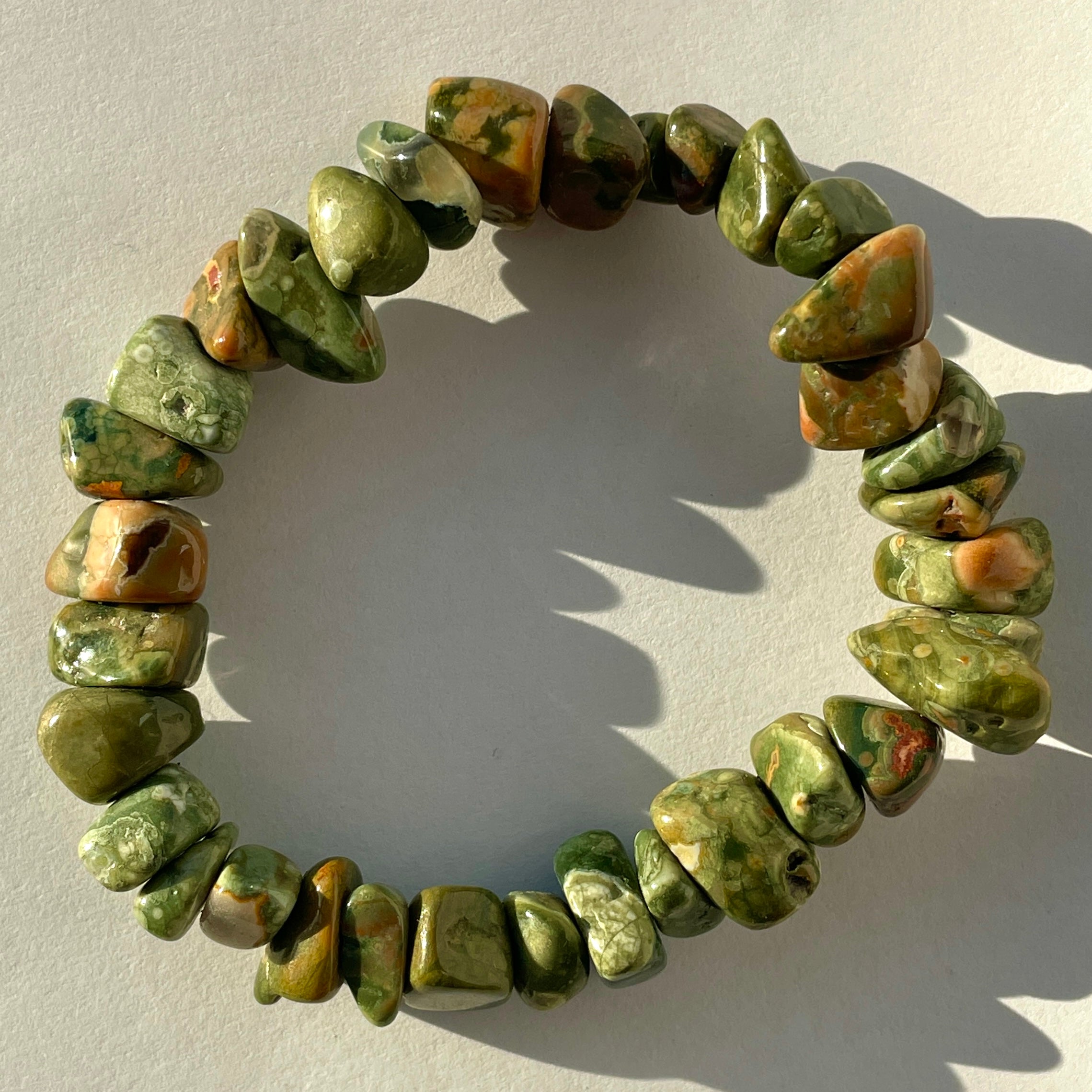 Rhyolite Chip Bracelet - Large