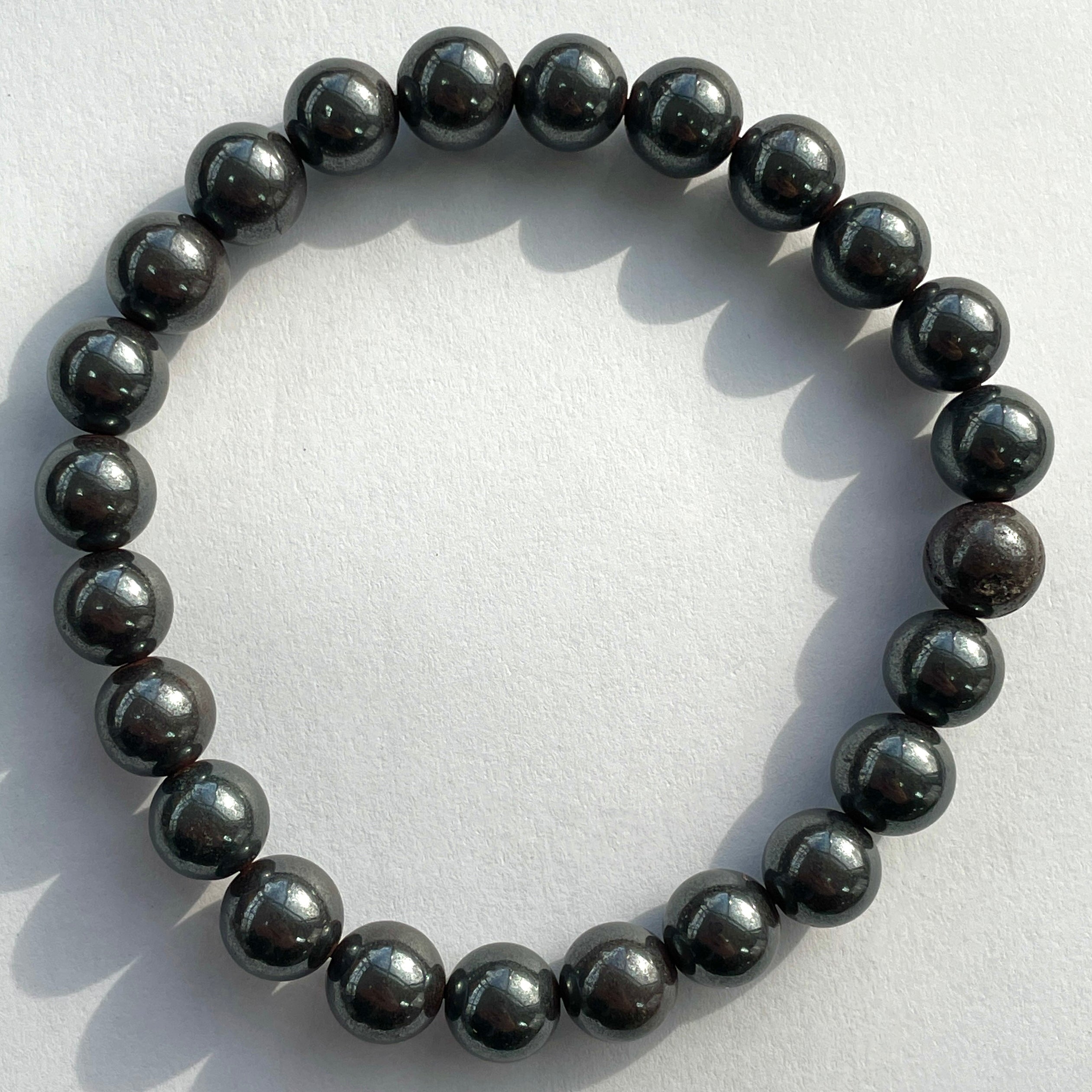 Hematite Beads Bracelet 8mm