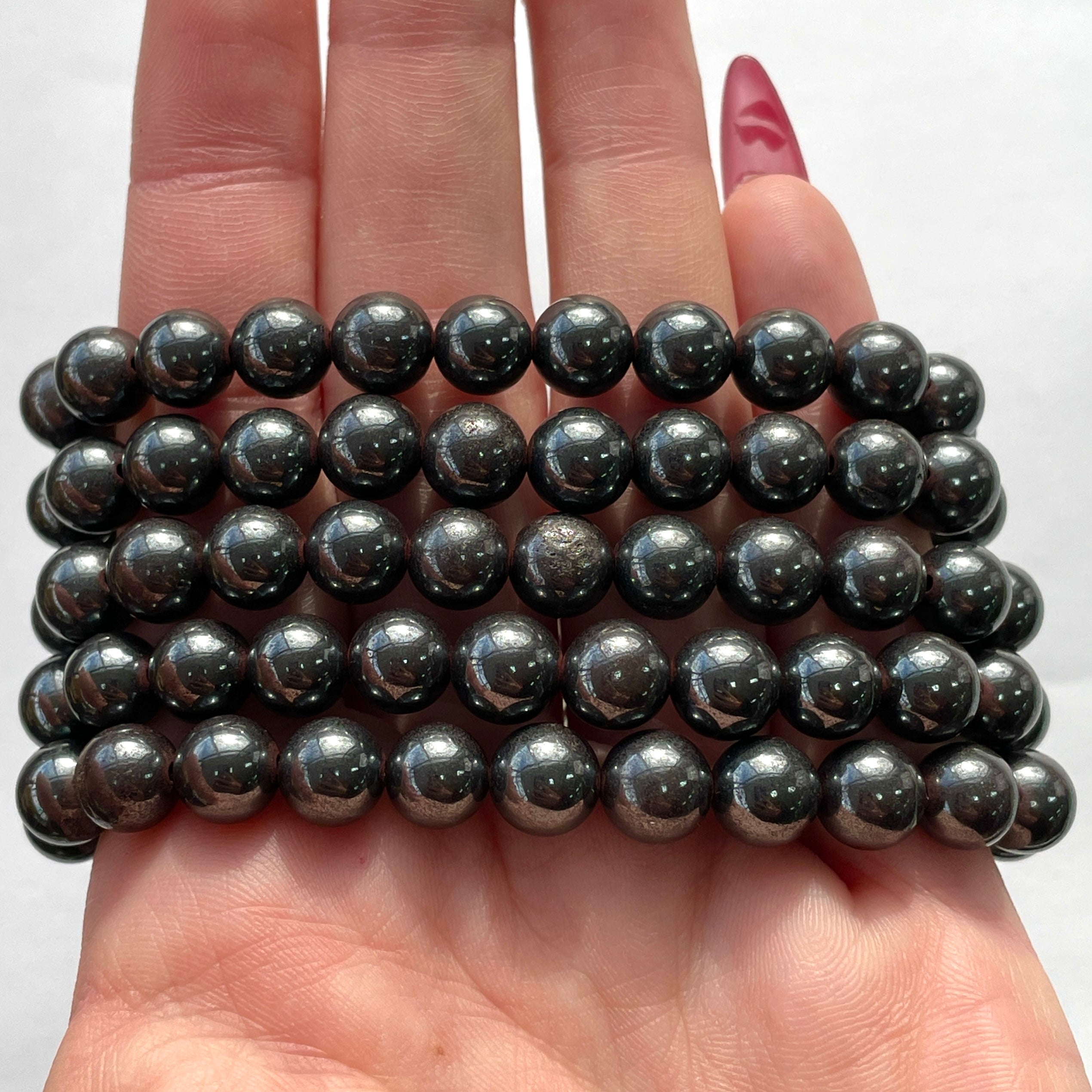Hematite Beads Bracelet 8mm