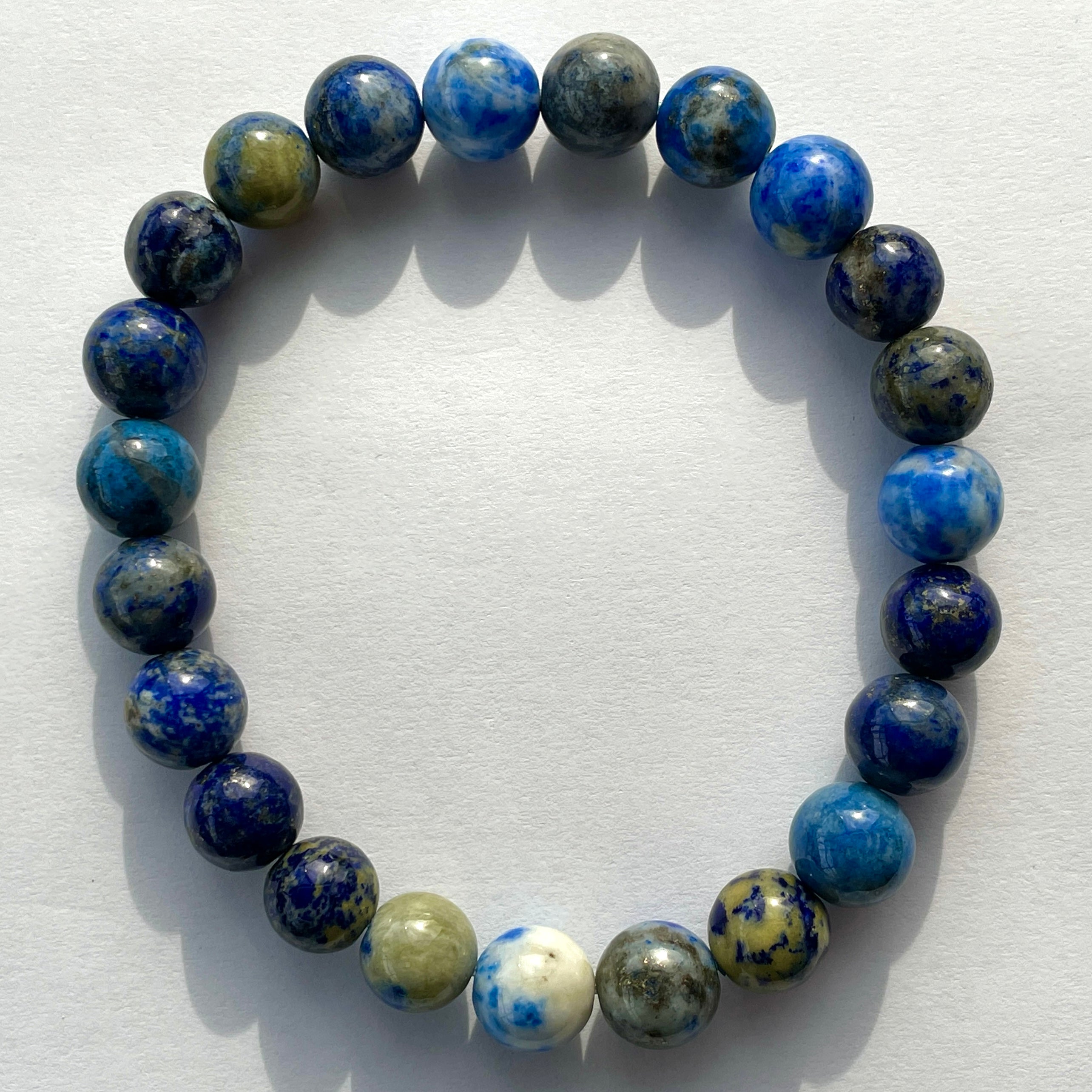 Lapis Lazuli Beads Bracelet 8mm