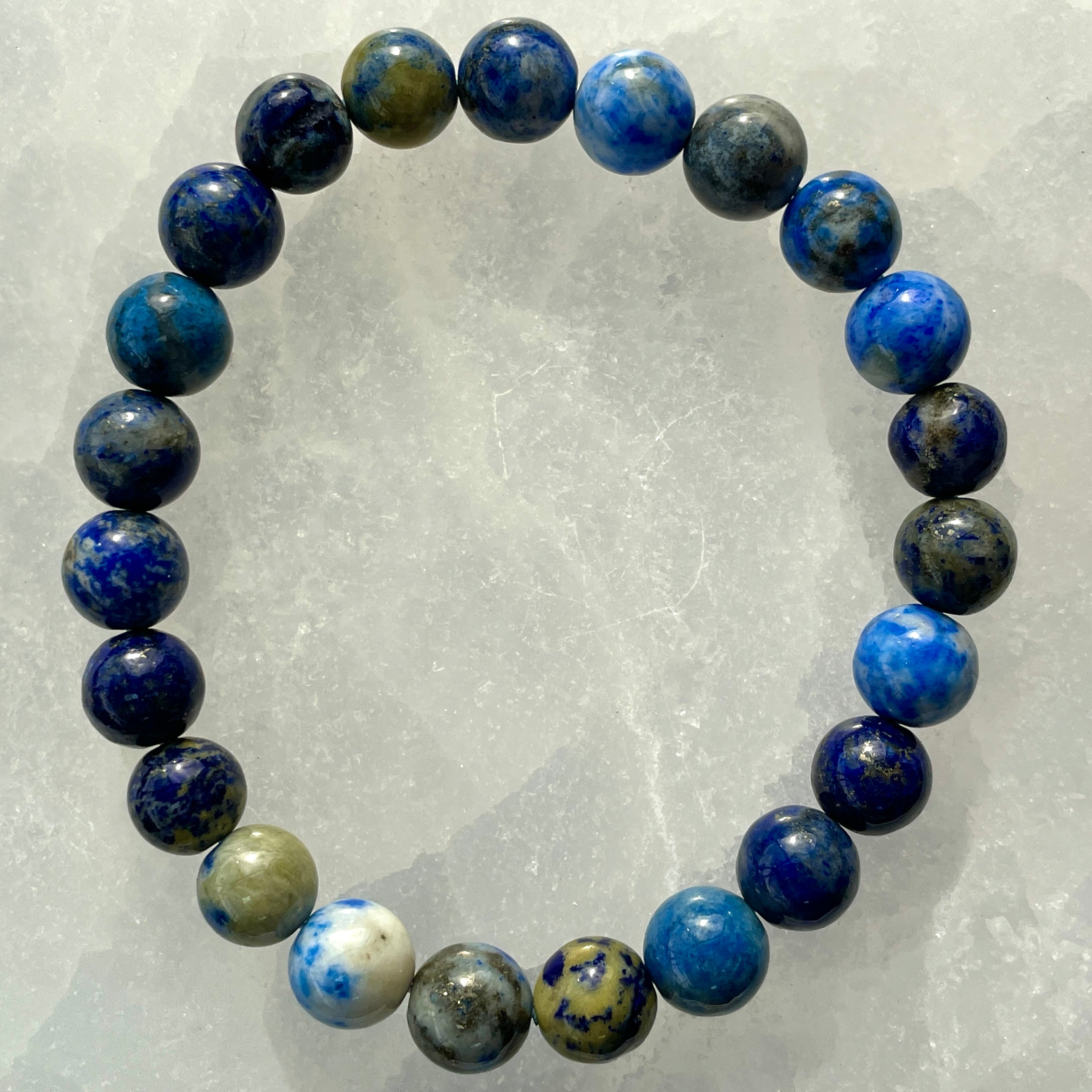 Lapis Lazuli Beads Bracelet 8mm