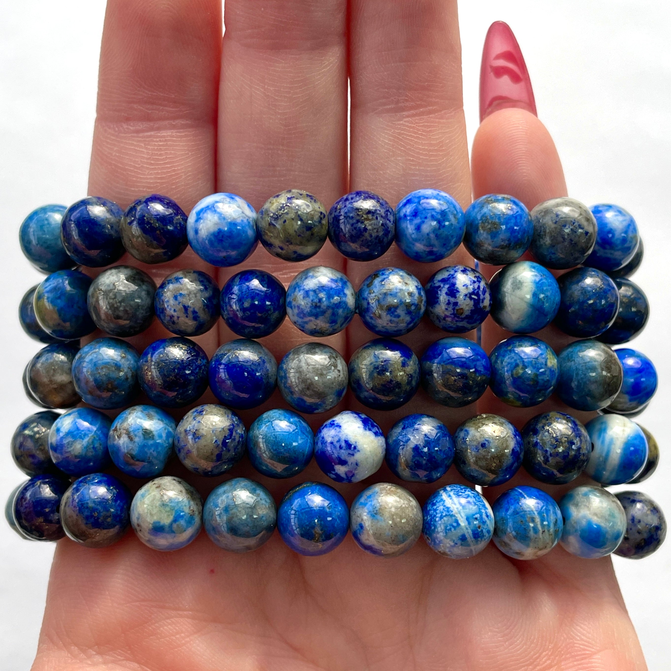 Lapis Lazuli Beads Bracelet 8mm