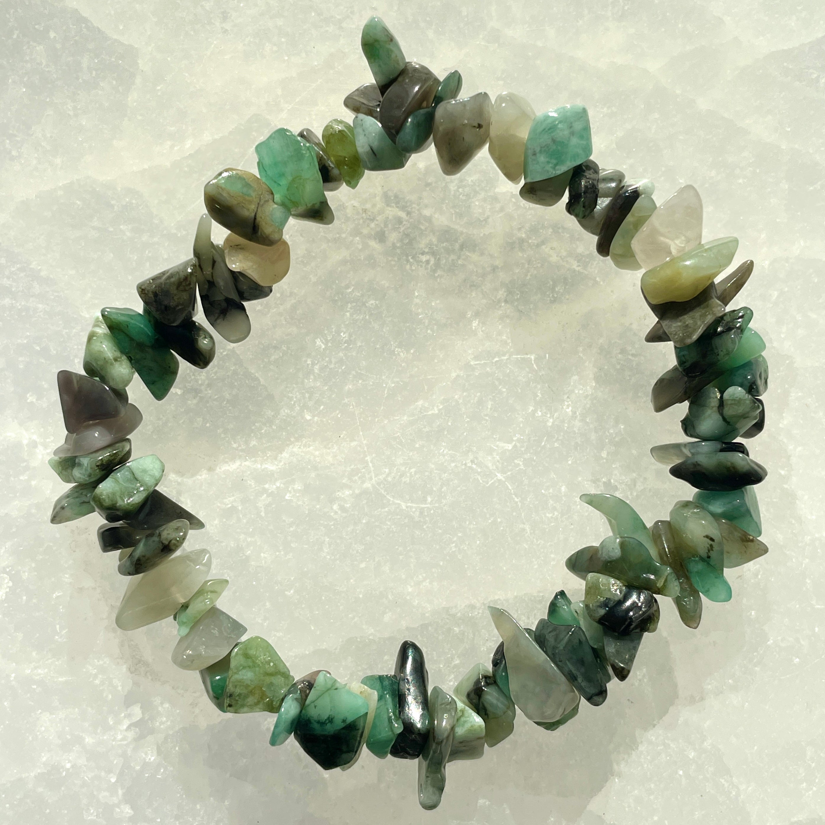 Emerald Chip Bracelet