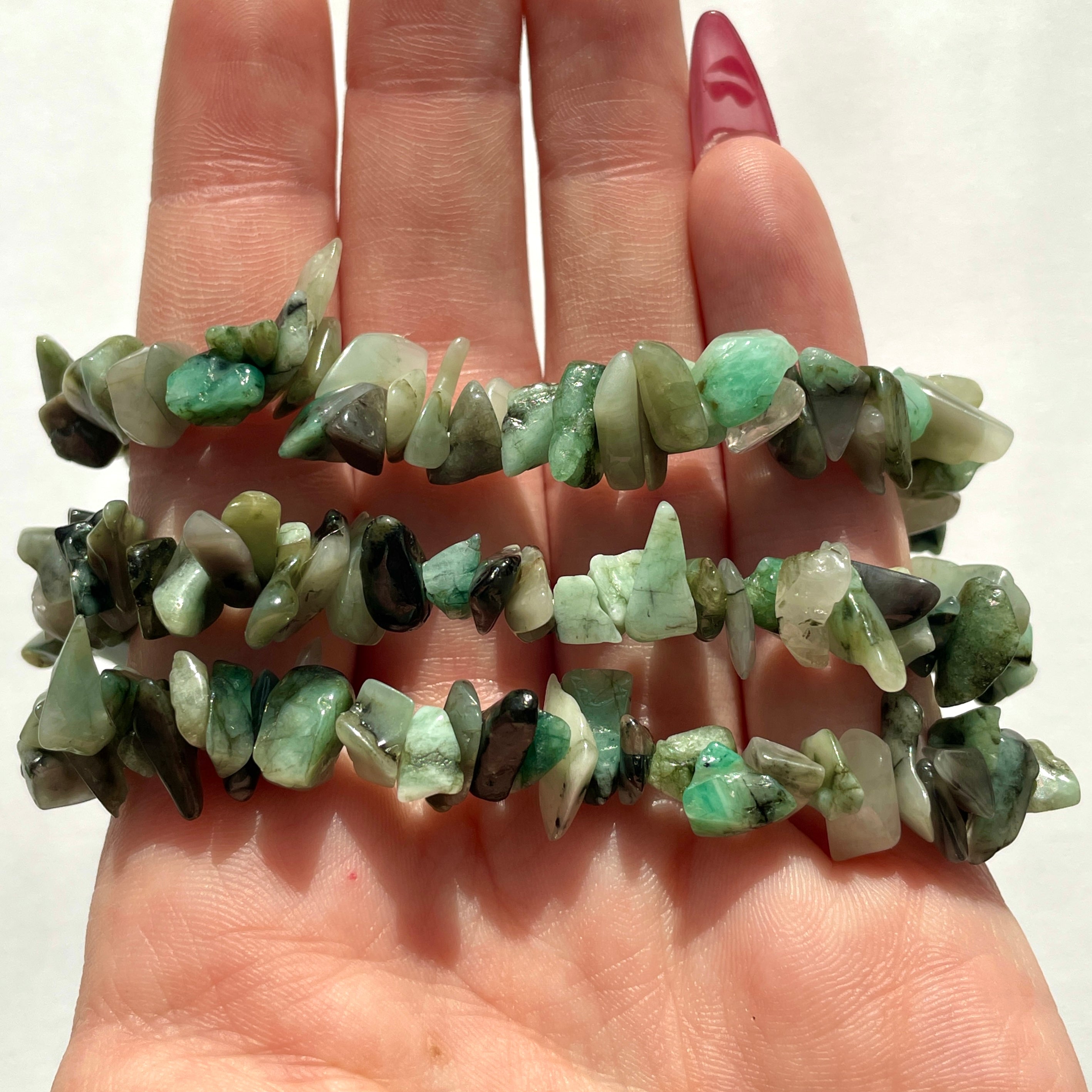 Emerald Chip Bracelet