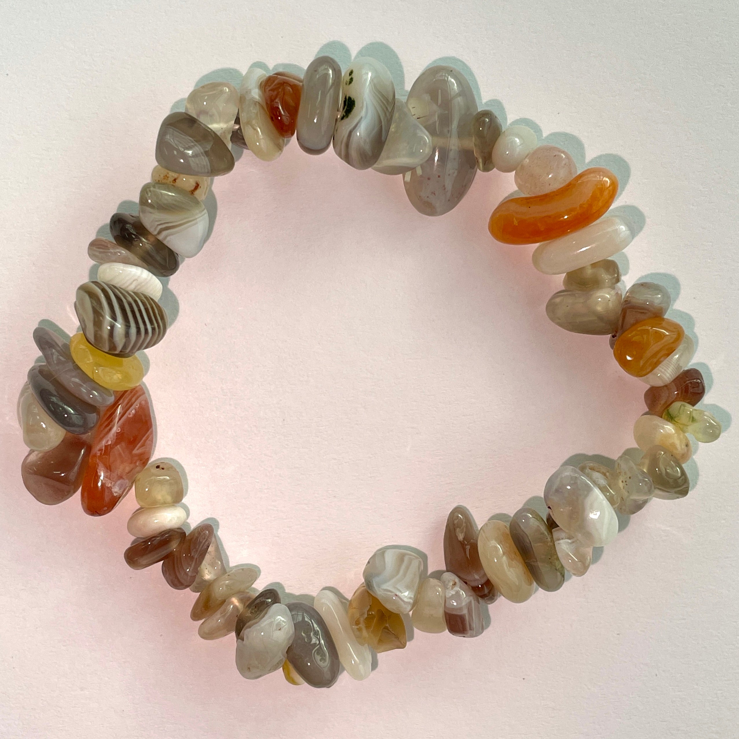 Botswana Agate Chip Bracelet