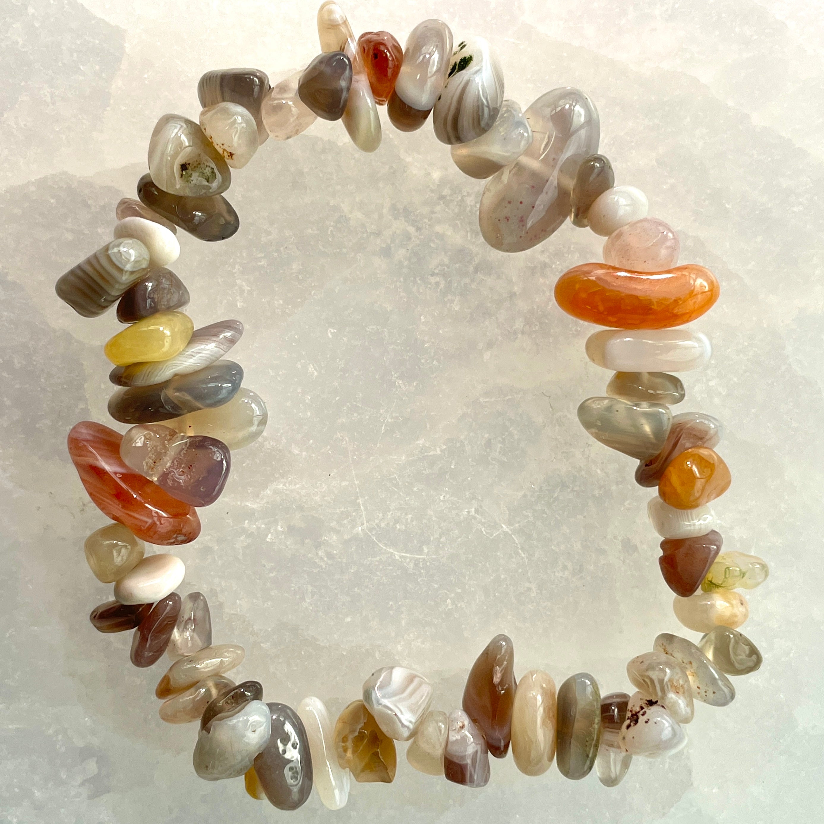 Botswana Agate Chip Bracelet