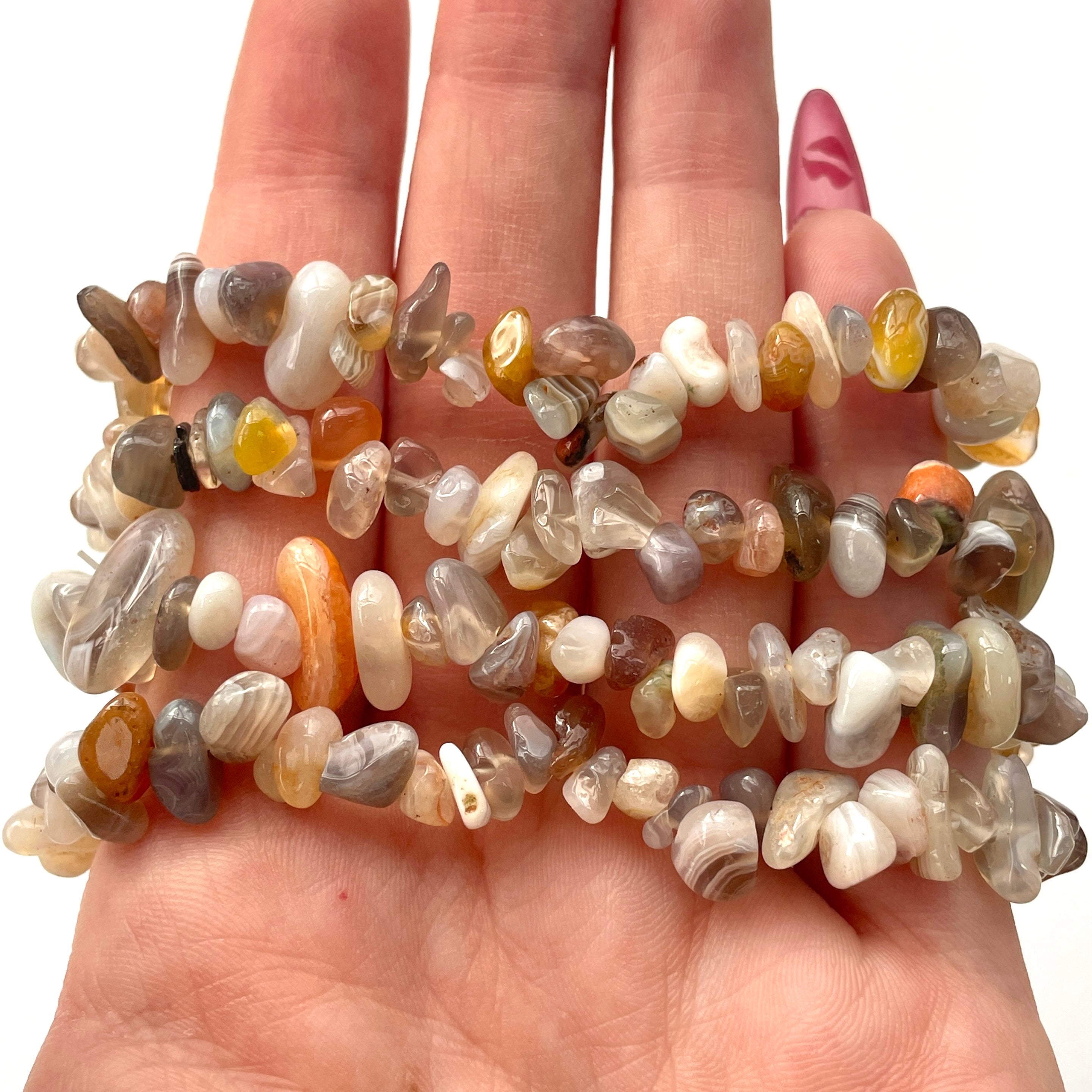 Botswana Agate Chip Bracelet