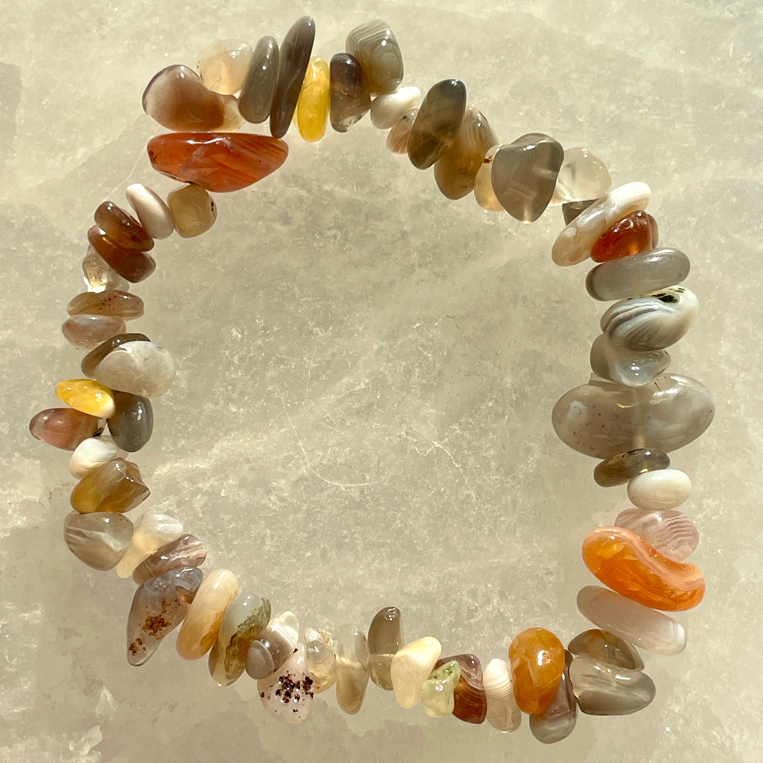 Botswana Agate Chip Bracelet