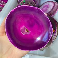 Agate Slice - Pink 8-10cm