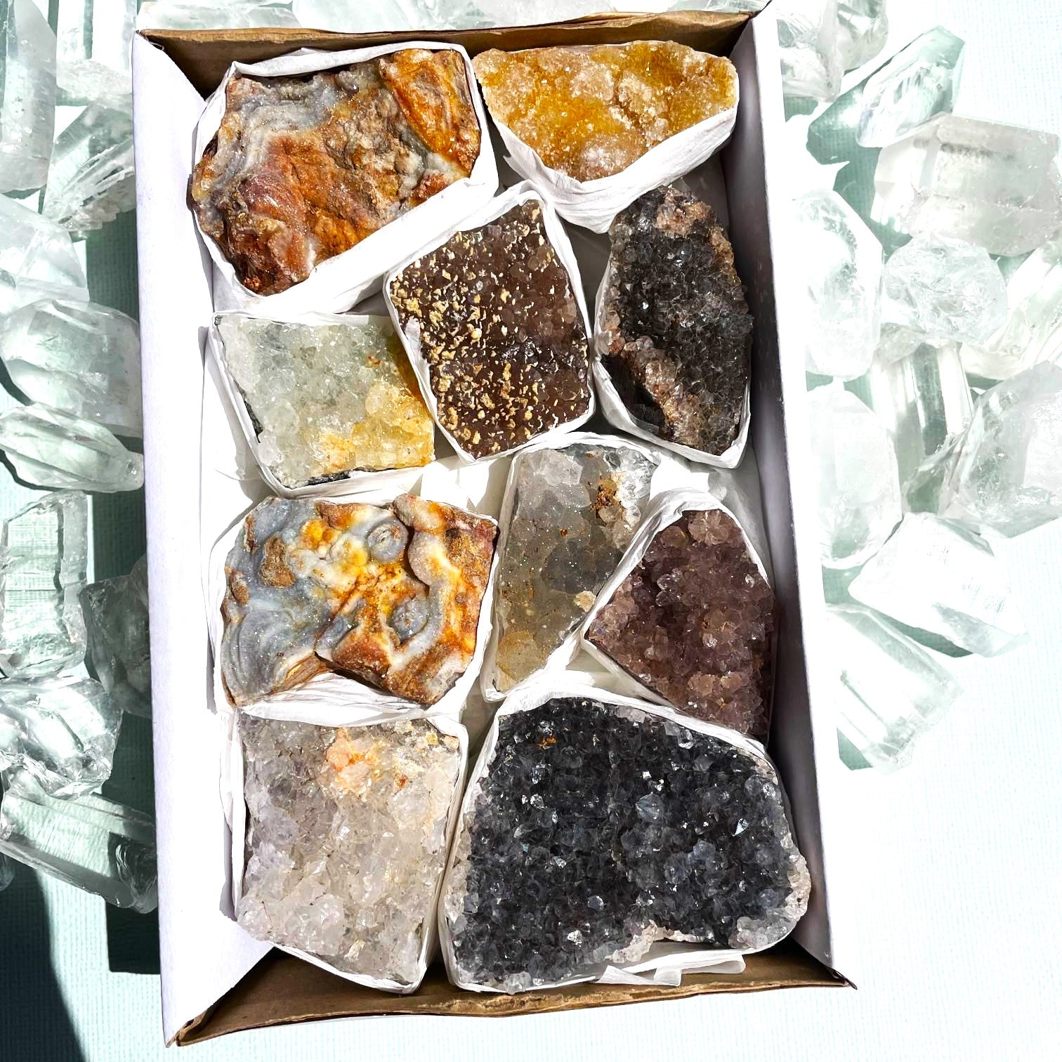 Druzy Quartz Cluster Tray - Small