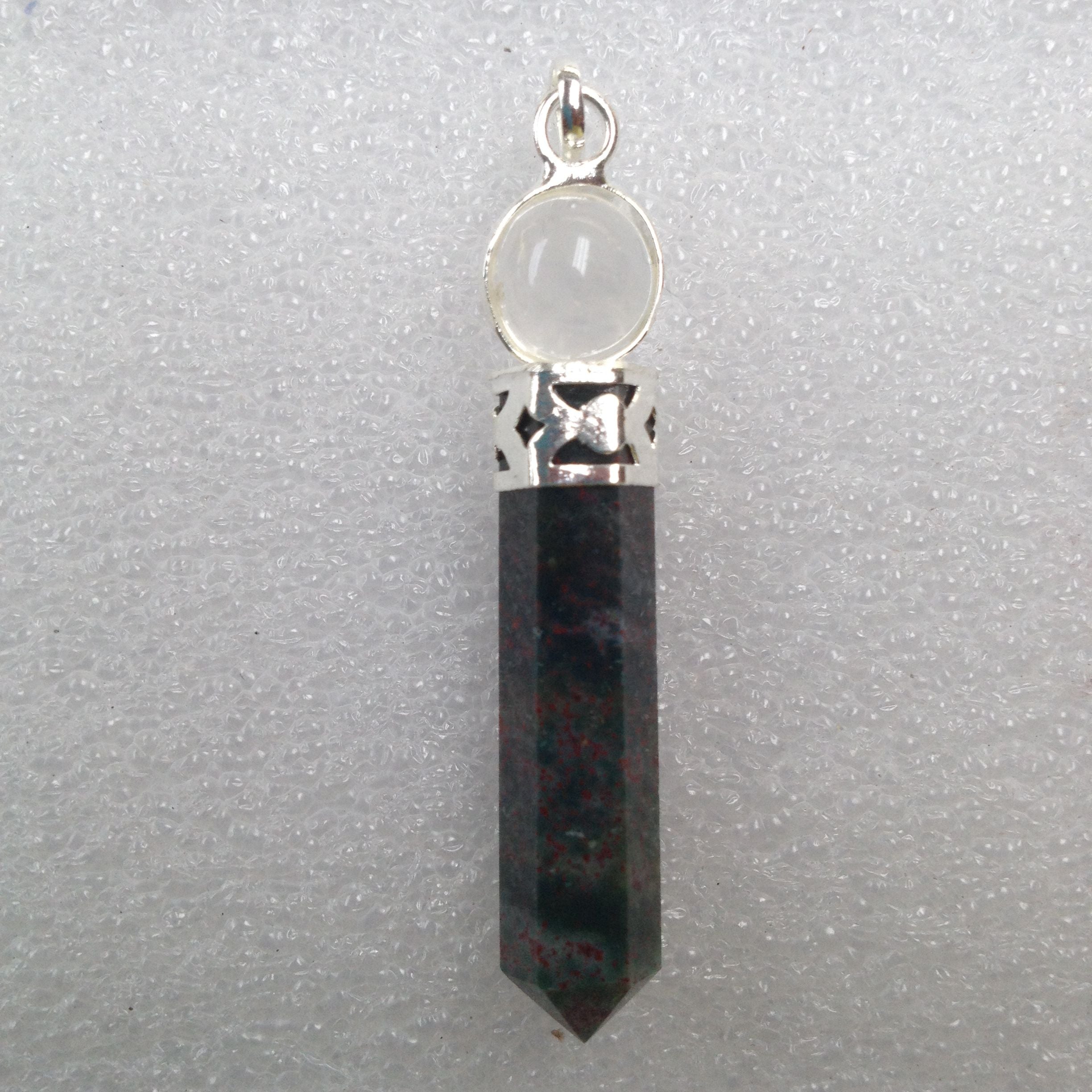 Bloodstone - Ball Point Pendant