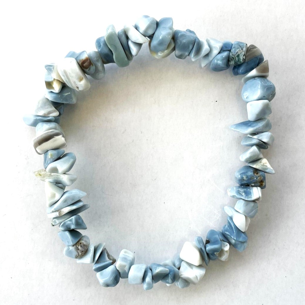 Blue Opal Chip Bracelet