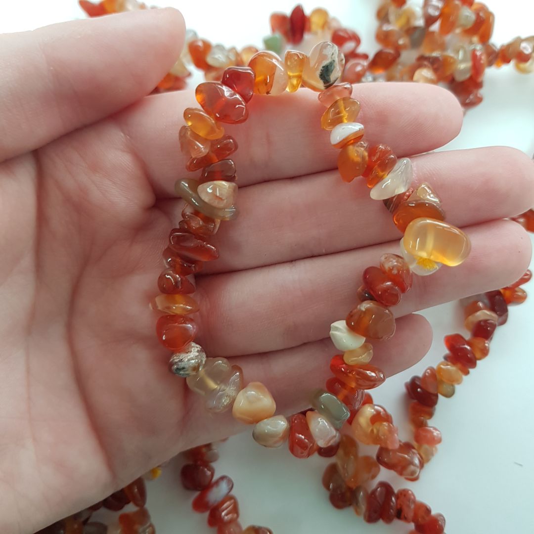 Carnelian Chip Bracelet