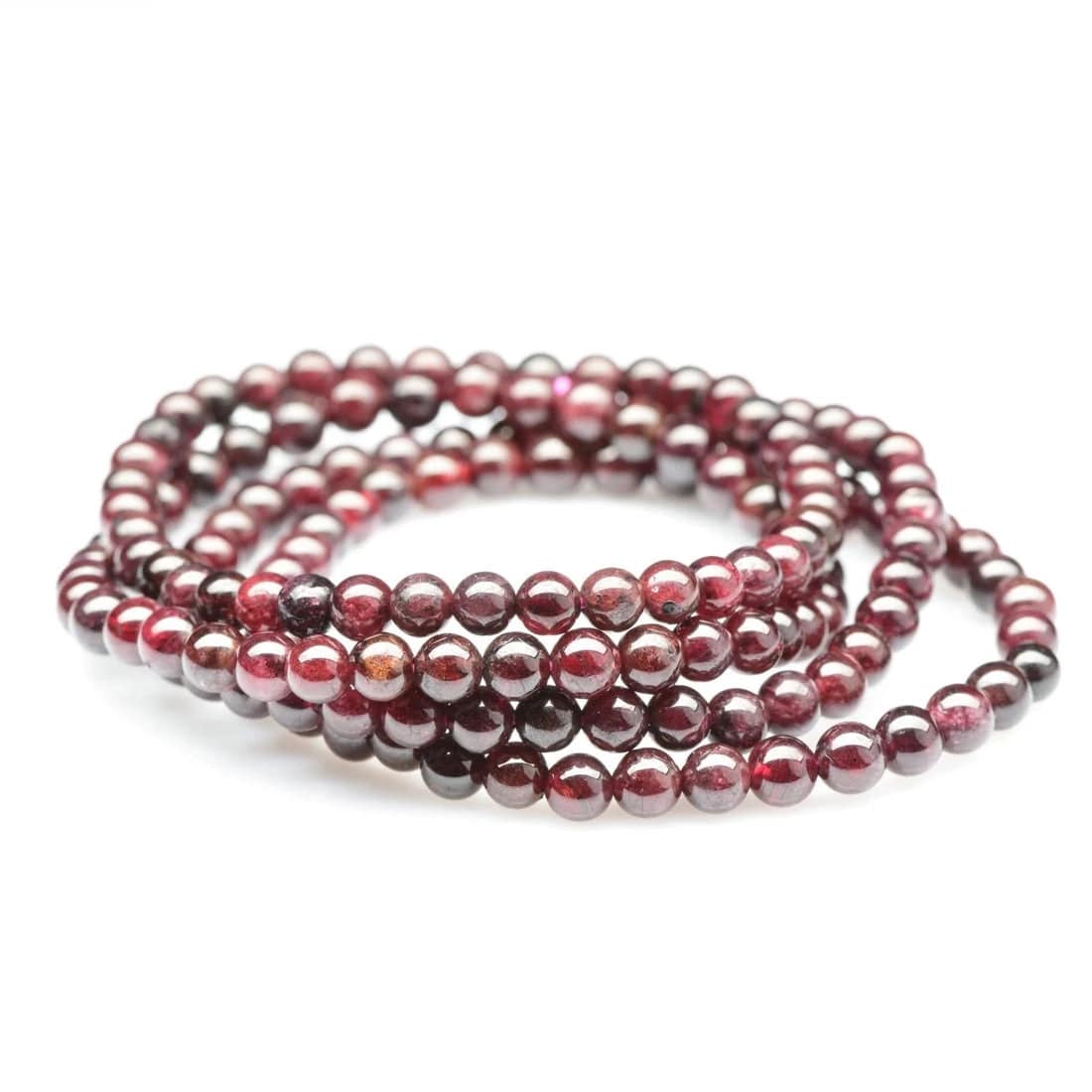 Garnet - Bead Bracelet - 4mm