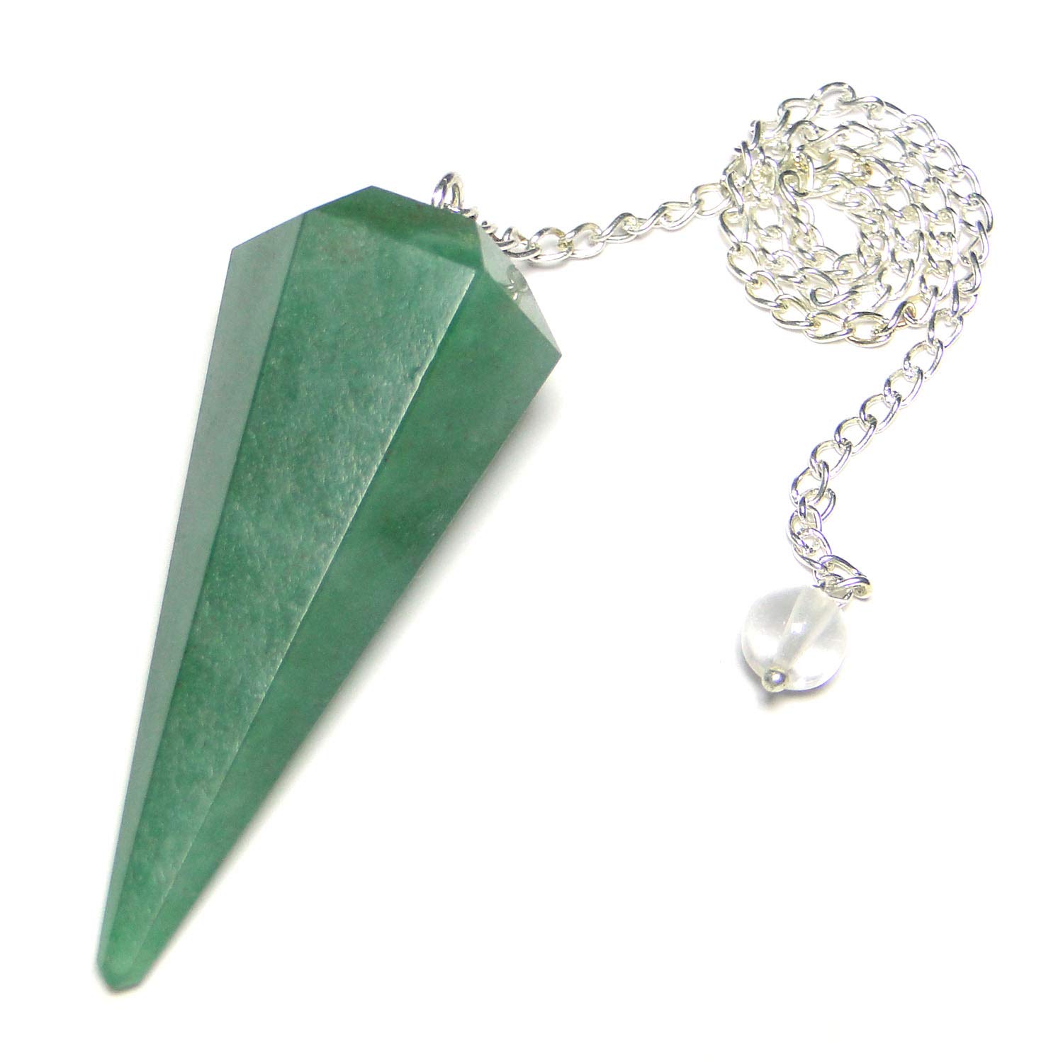 Green Aventurine Faceted Pendulum