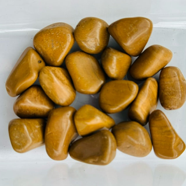 Yellow Jasper - Tumbled-B-200gm (14-20pc)