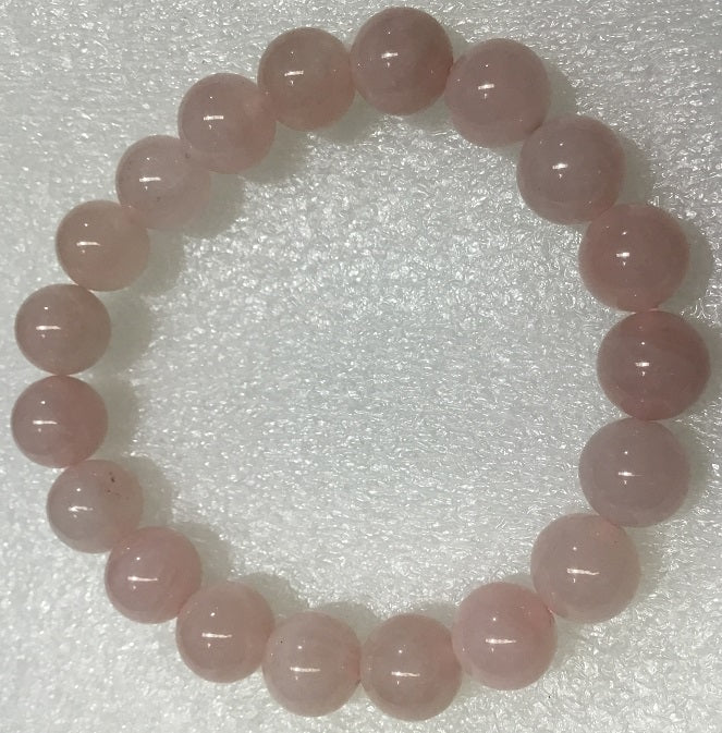 Rose Quartz Beads Bracelet - 10mm