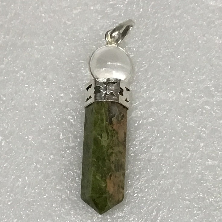 Unakite - Ball Point Pendant