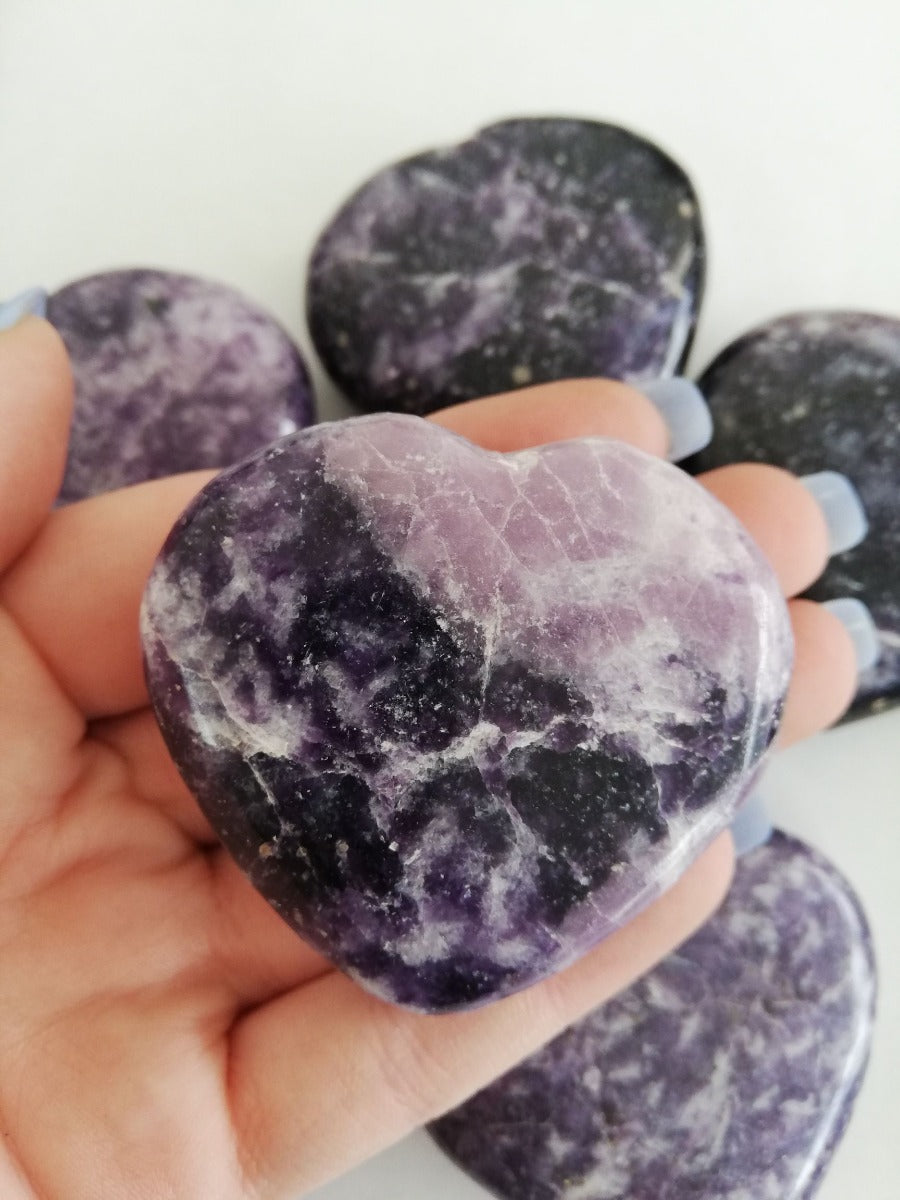 Lepidolite Heart - 5cm