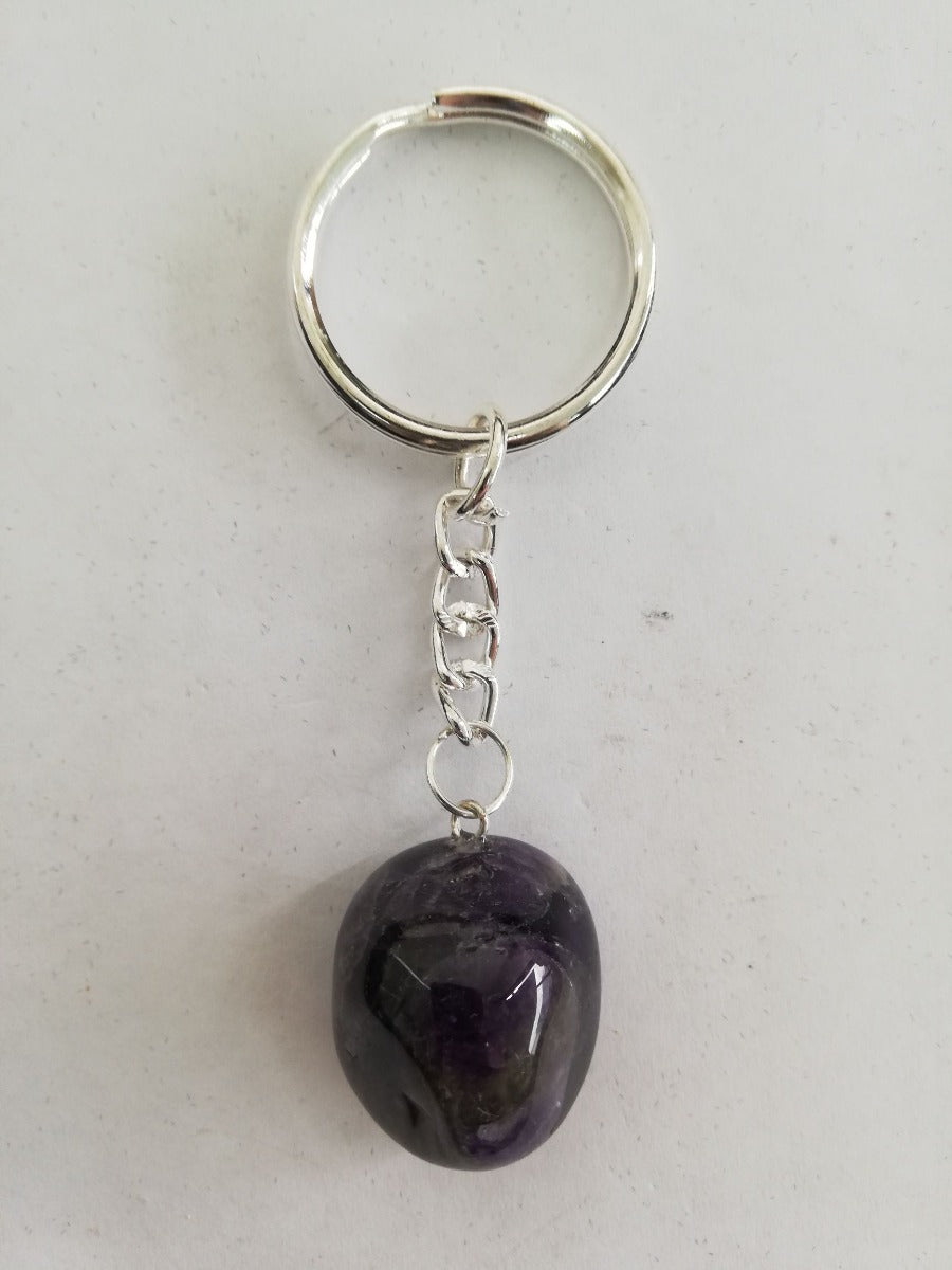Amethyst Tumble Keyring
